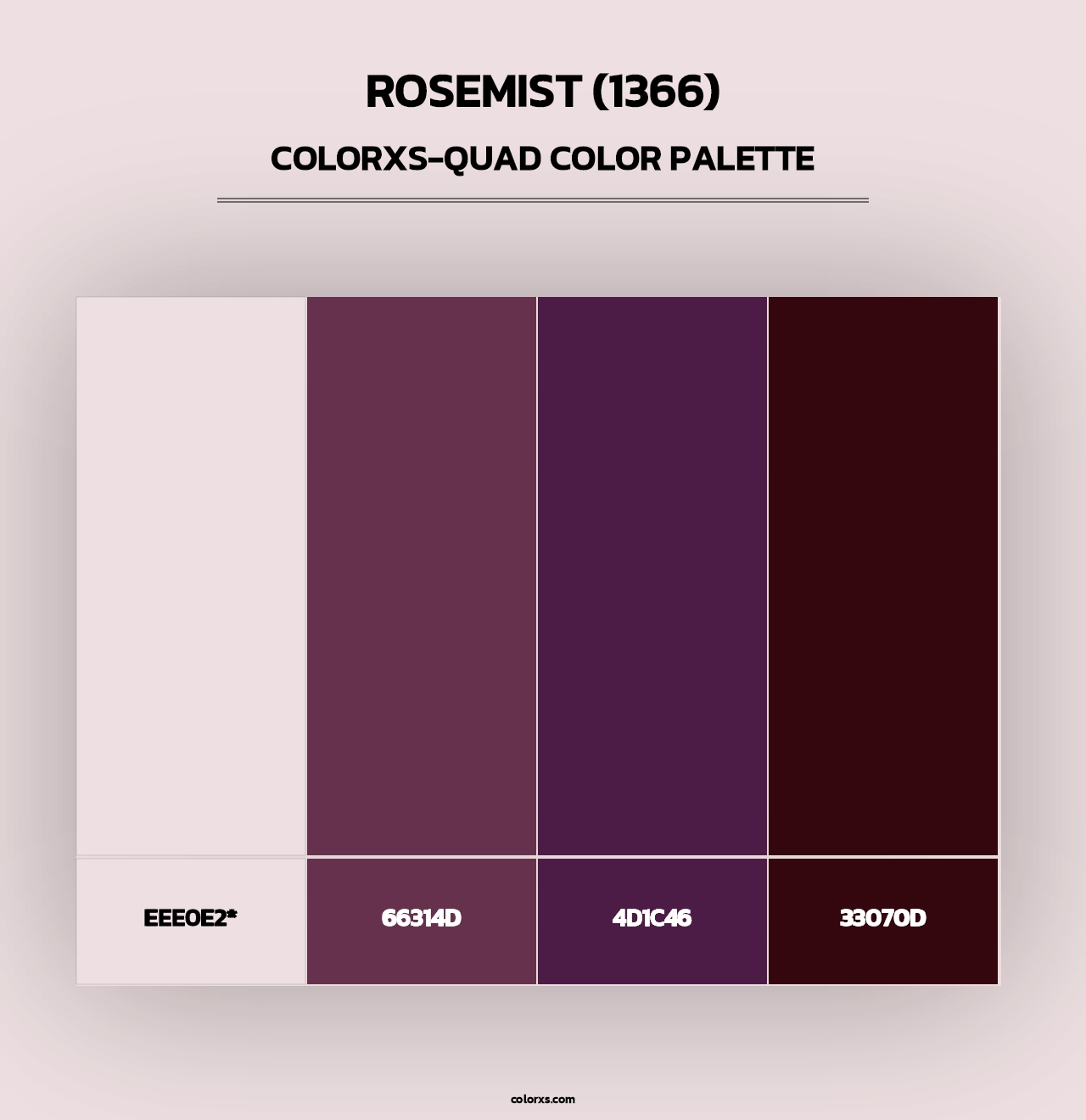 Rosemist (1366) - Colorxs Quad Palette