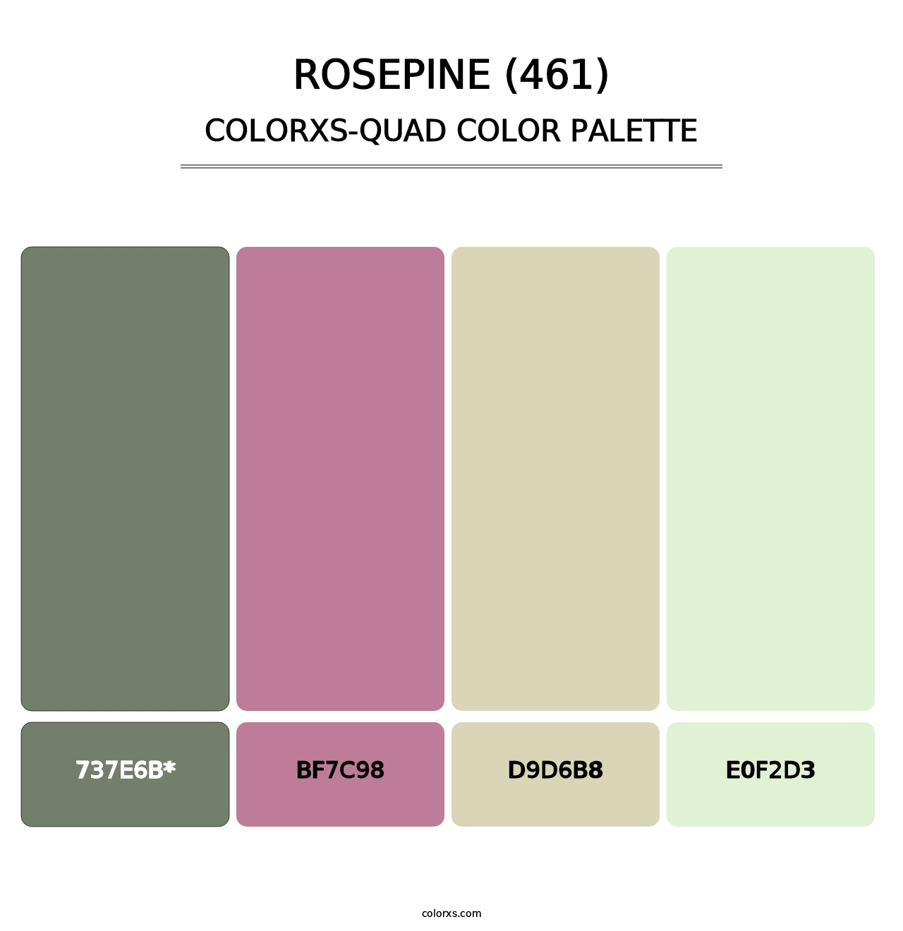 Rosepine (461) - Colorxs Quad Palette