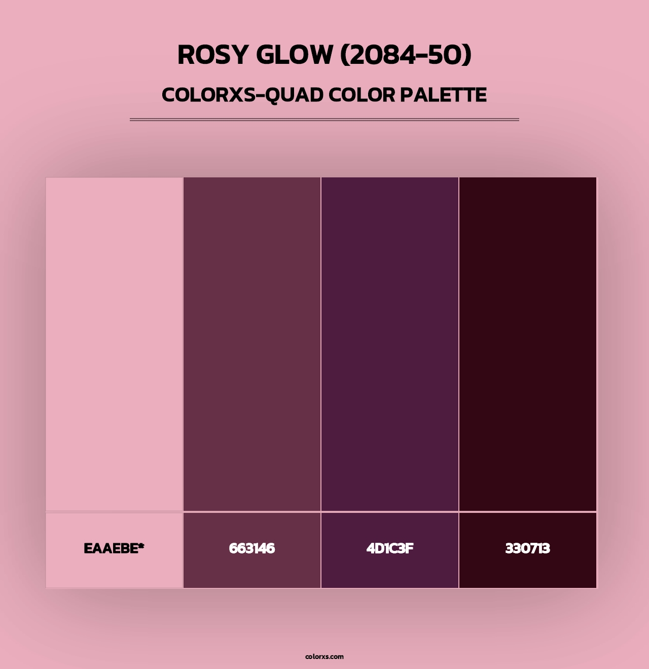 Rosy Glow (2084-50) - Colorxs Quad Palette