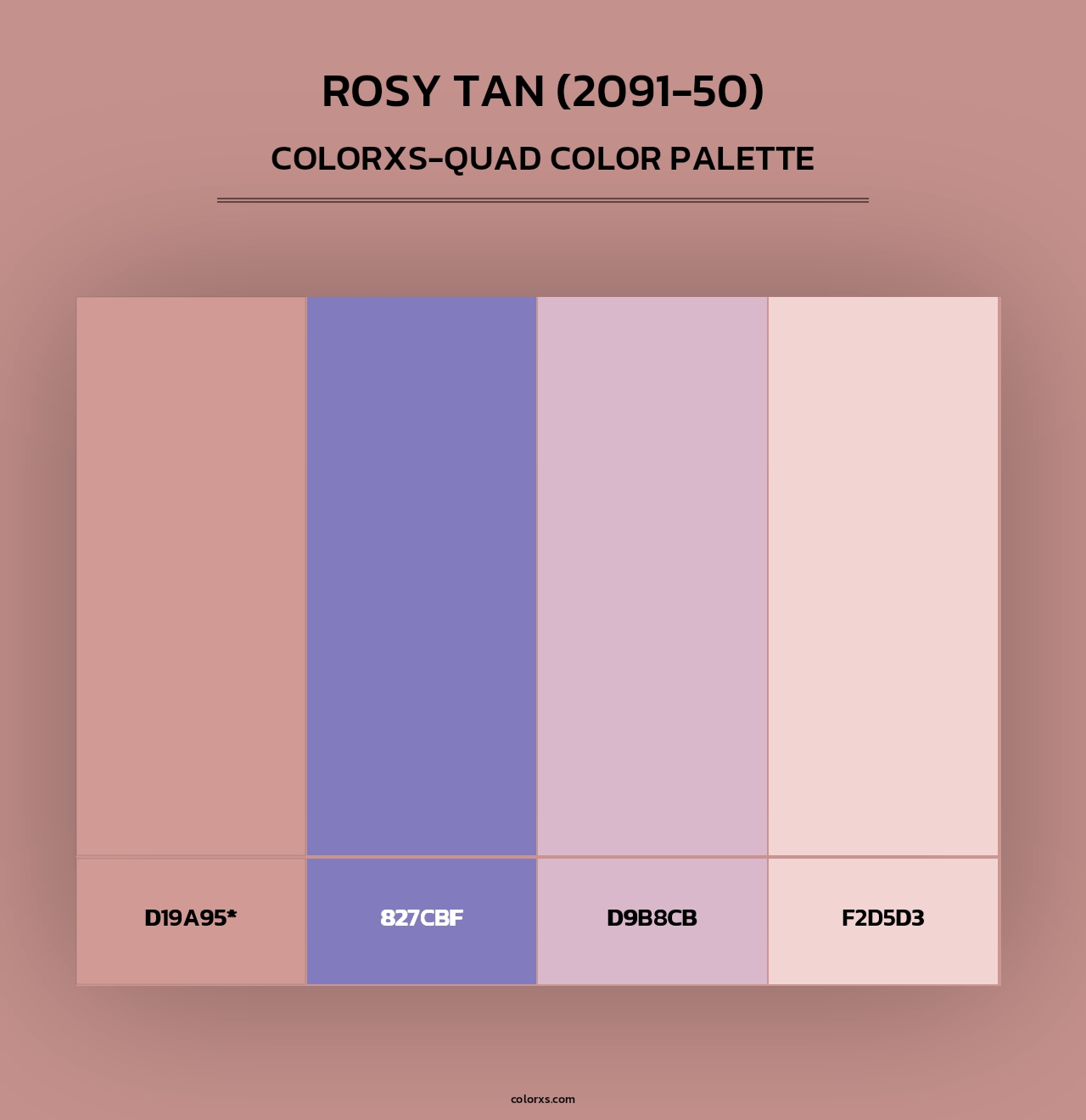 Rosy Tan (2091-50) - Colorxs Quad Palette