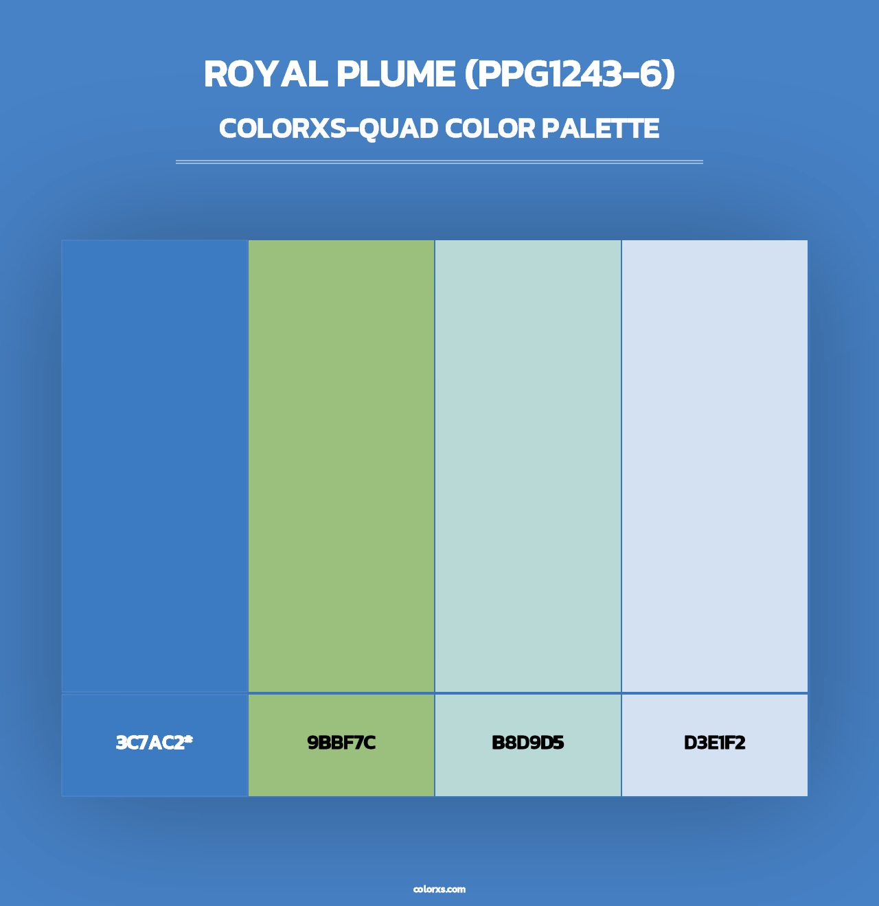 Royal Plume (PPG1243-6) - Colorxs Quad Palette