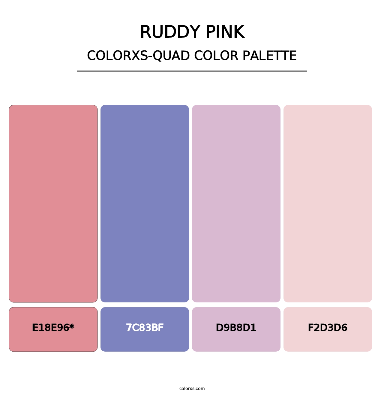Ruddy Pink - Colorxs Quad Palette