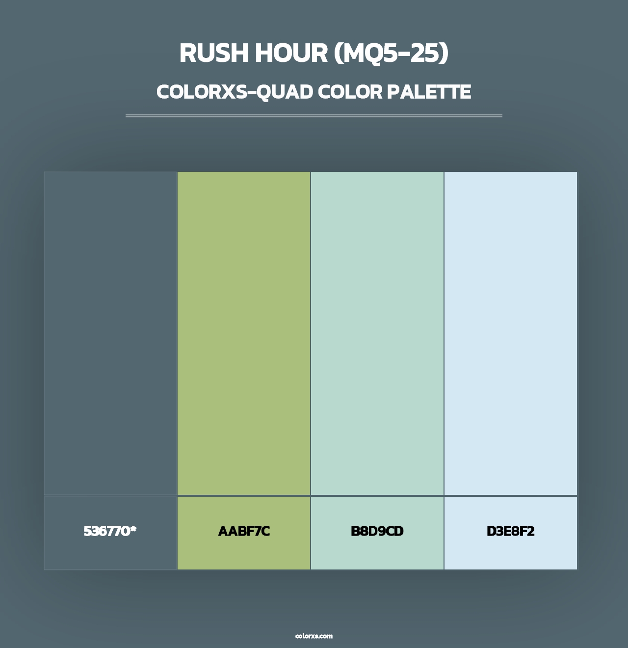 Rush Hour (MQ5-25) - Colorxs Quad Palette