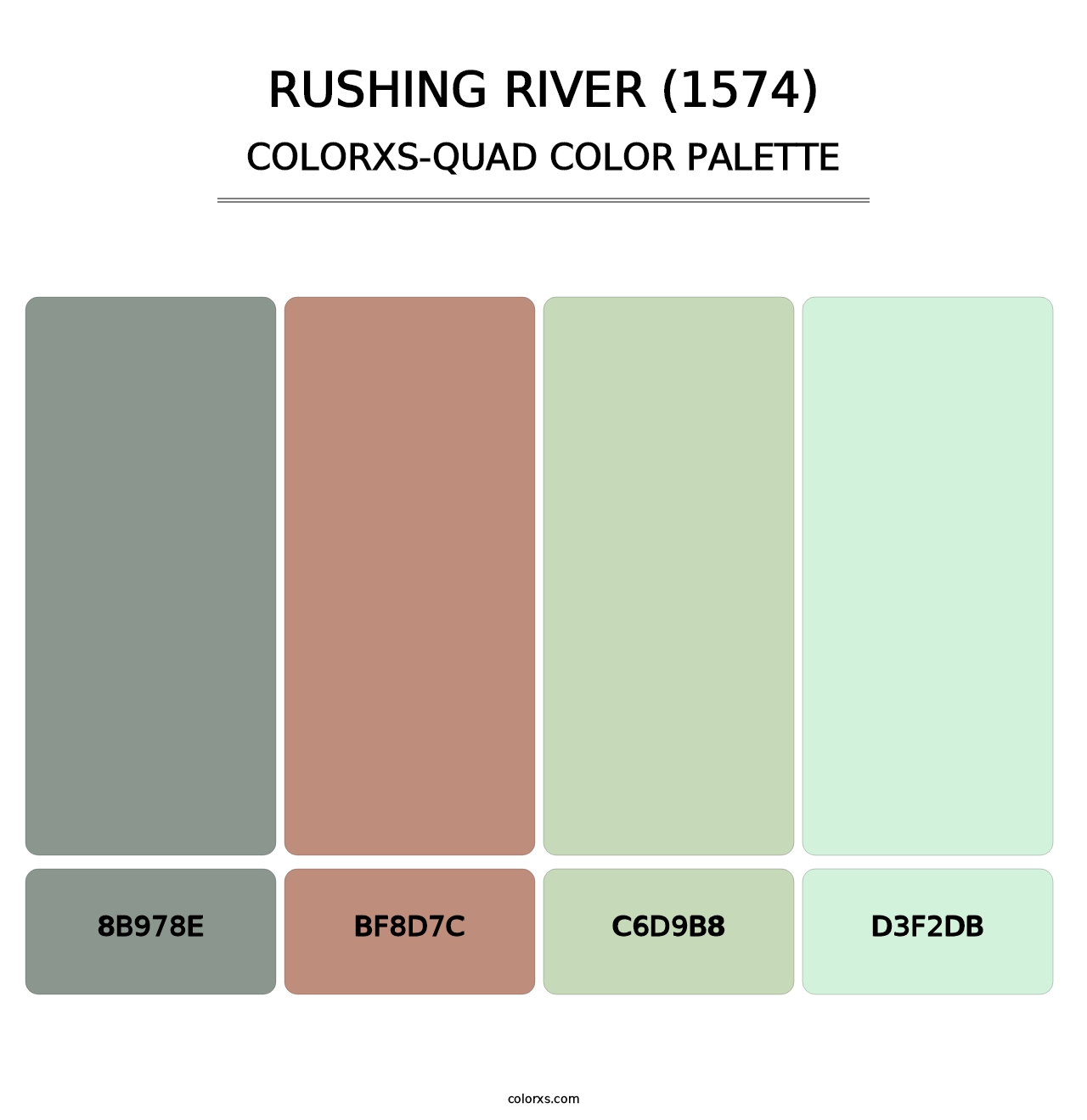 Rushing River (1574) - Colorxs Quad Palette