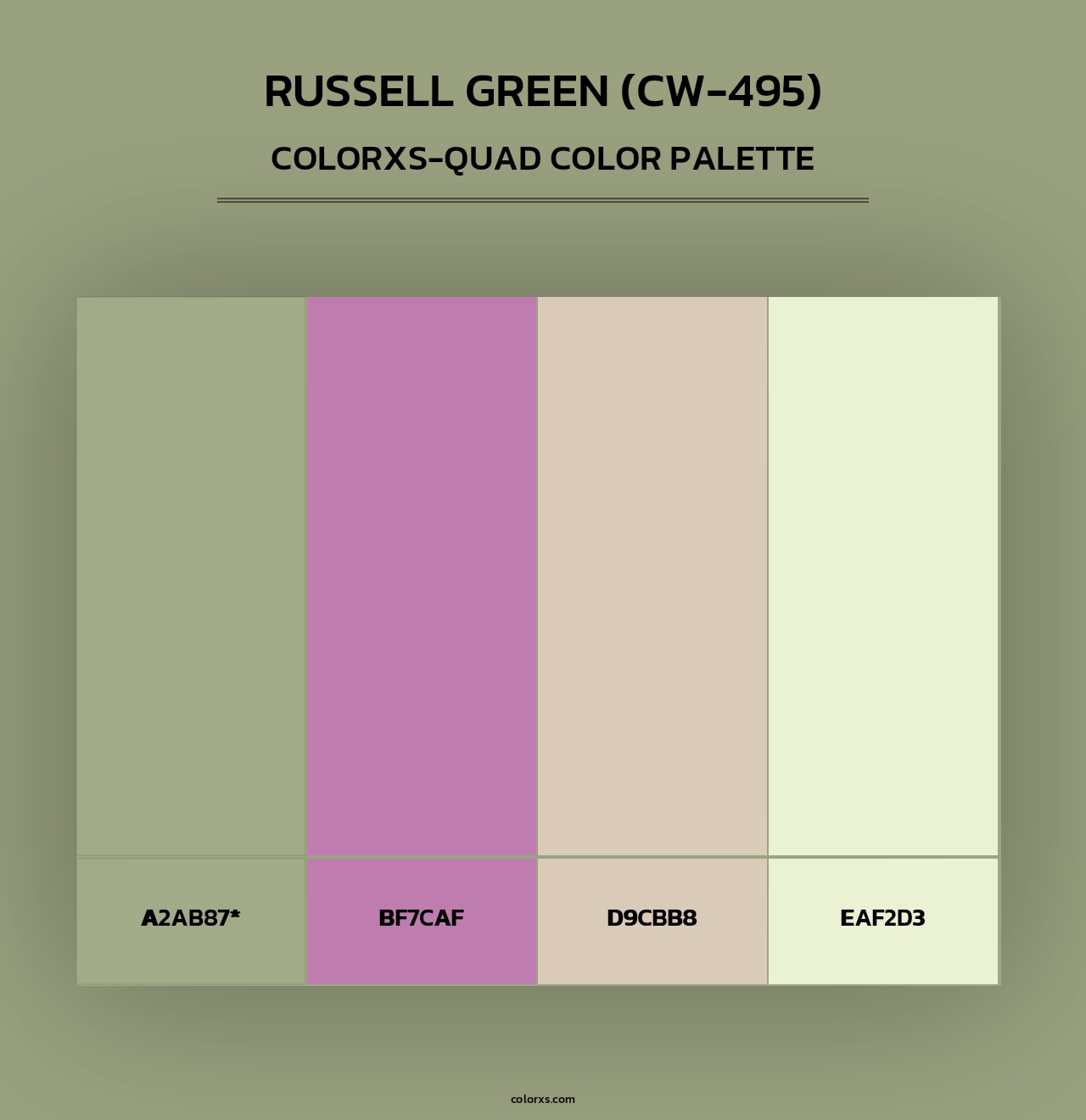 Russell Green (CW-495) - Colorxs Quad Palette