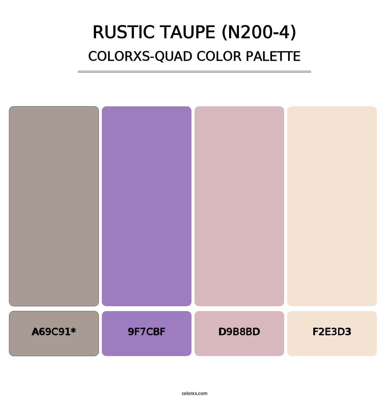Rustic Taupe (N200-4) - Colorxs Quad Palette