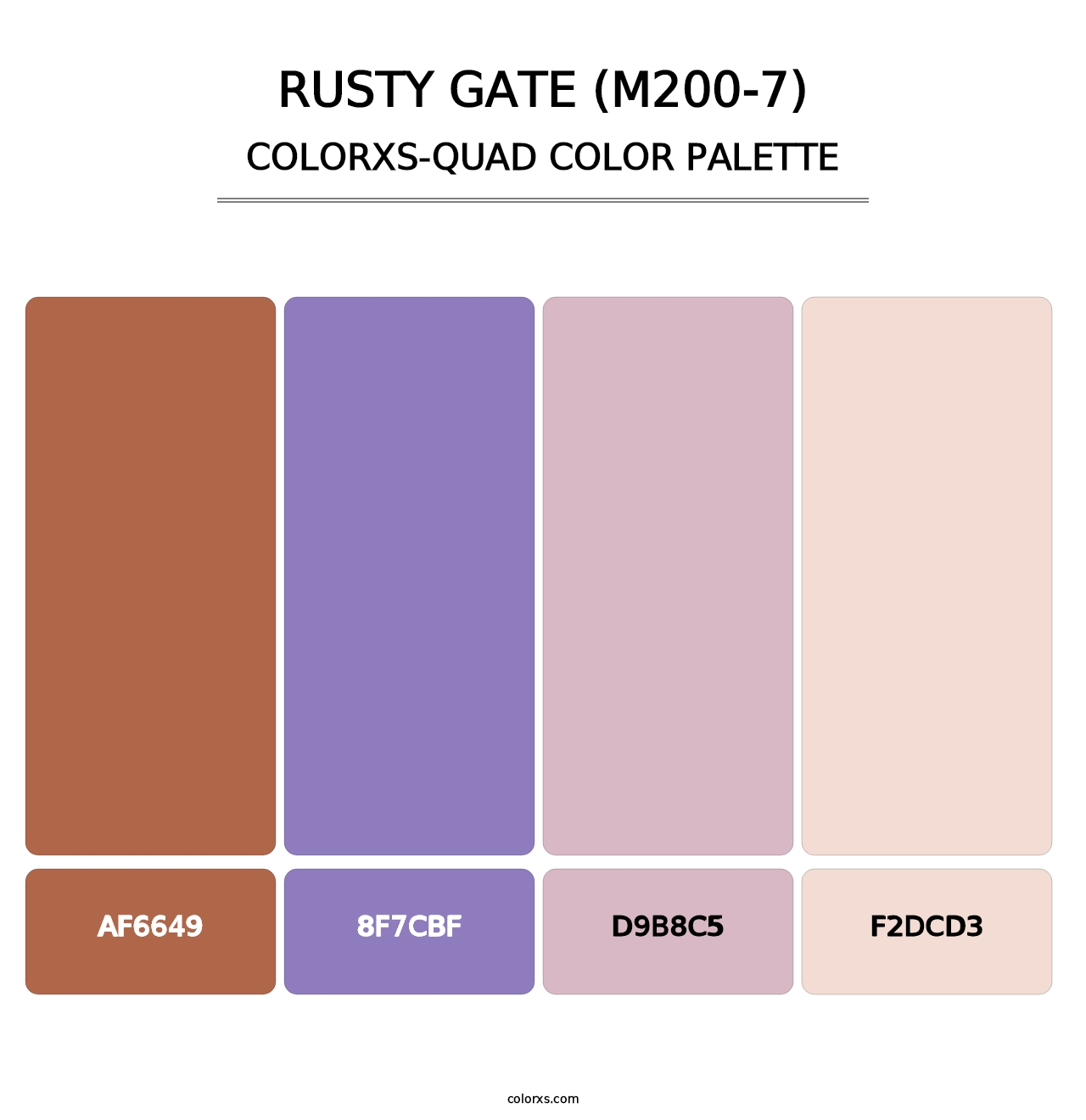 Rusty Gate (M200-7) - Colorxs Quad Palette