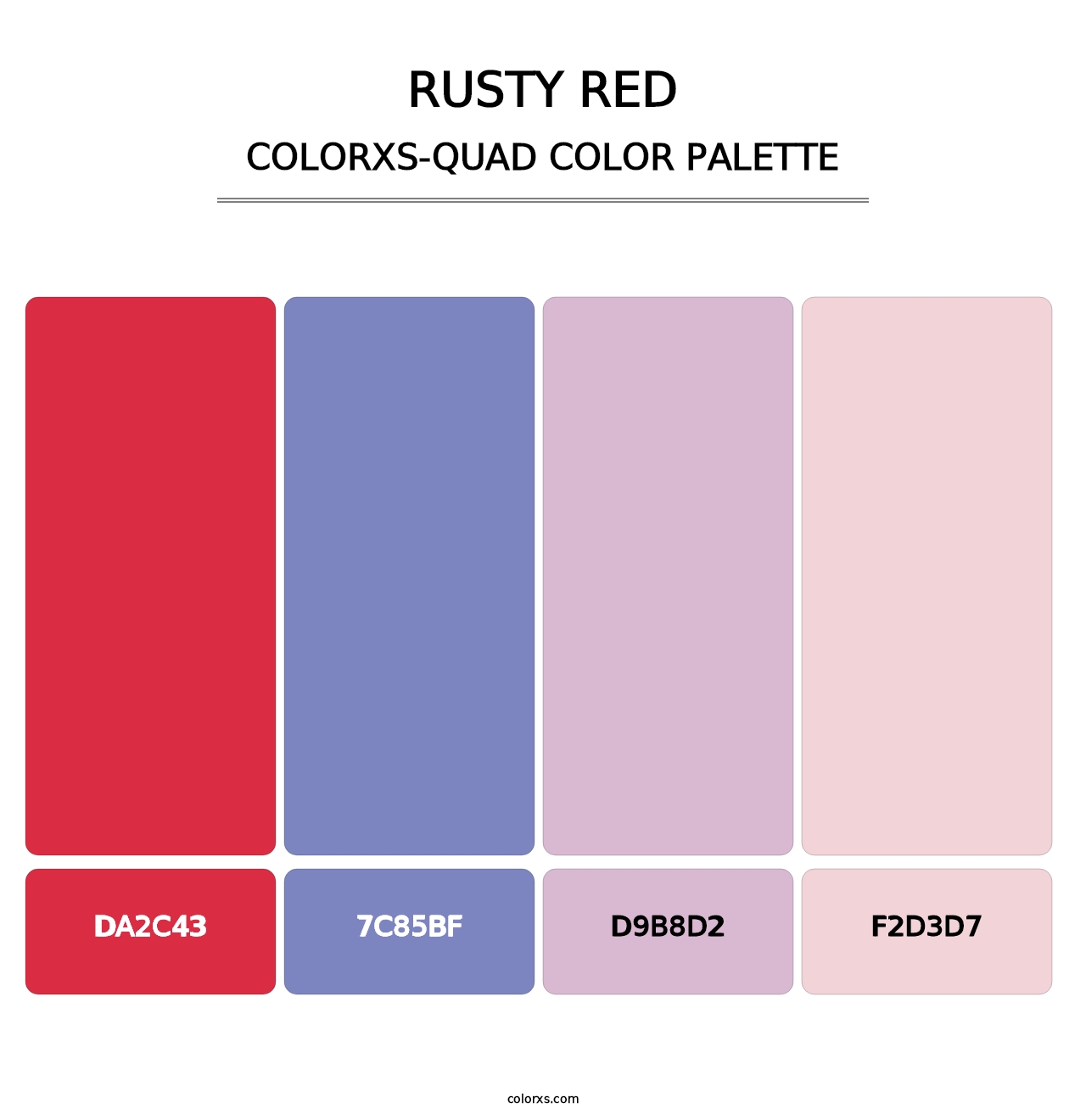 Rusty Red - Colorxs Quad Palette