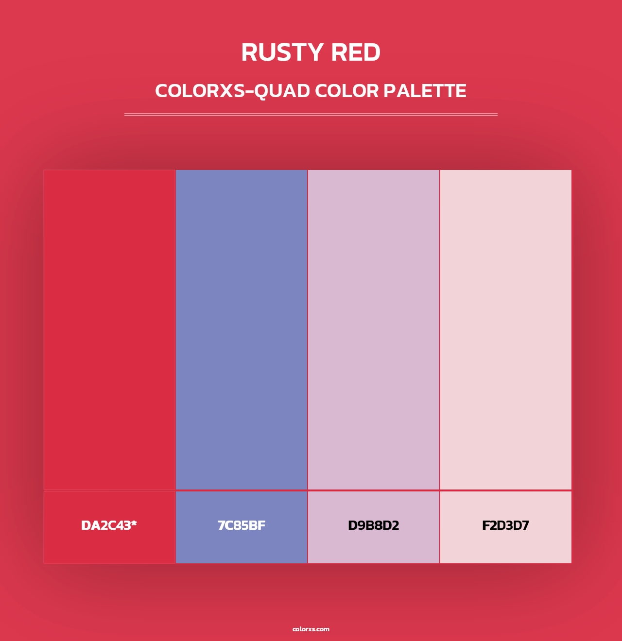 Rusty Red - Colorxs Quad Palette