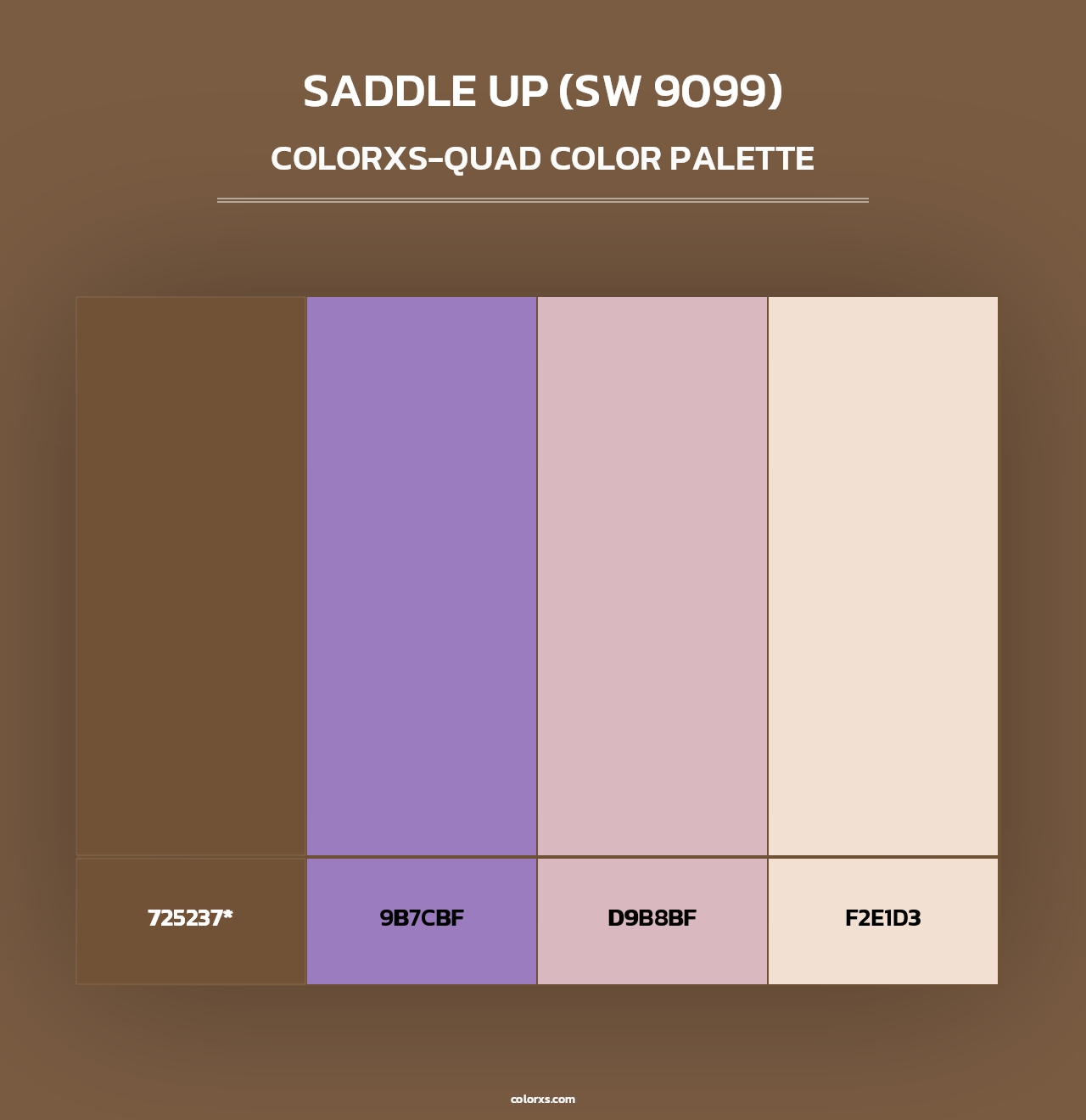 Saddle Up (SW 9099) - Colorxs Quad Palette