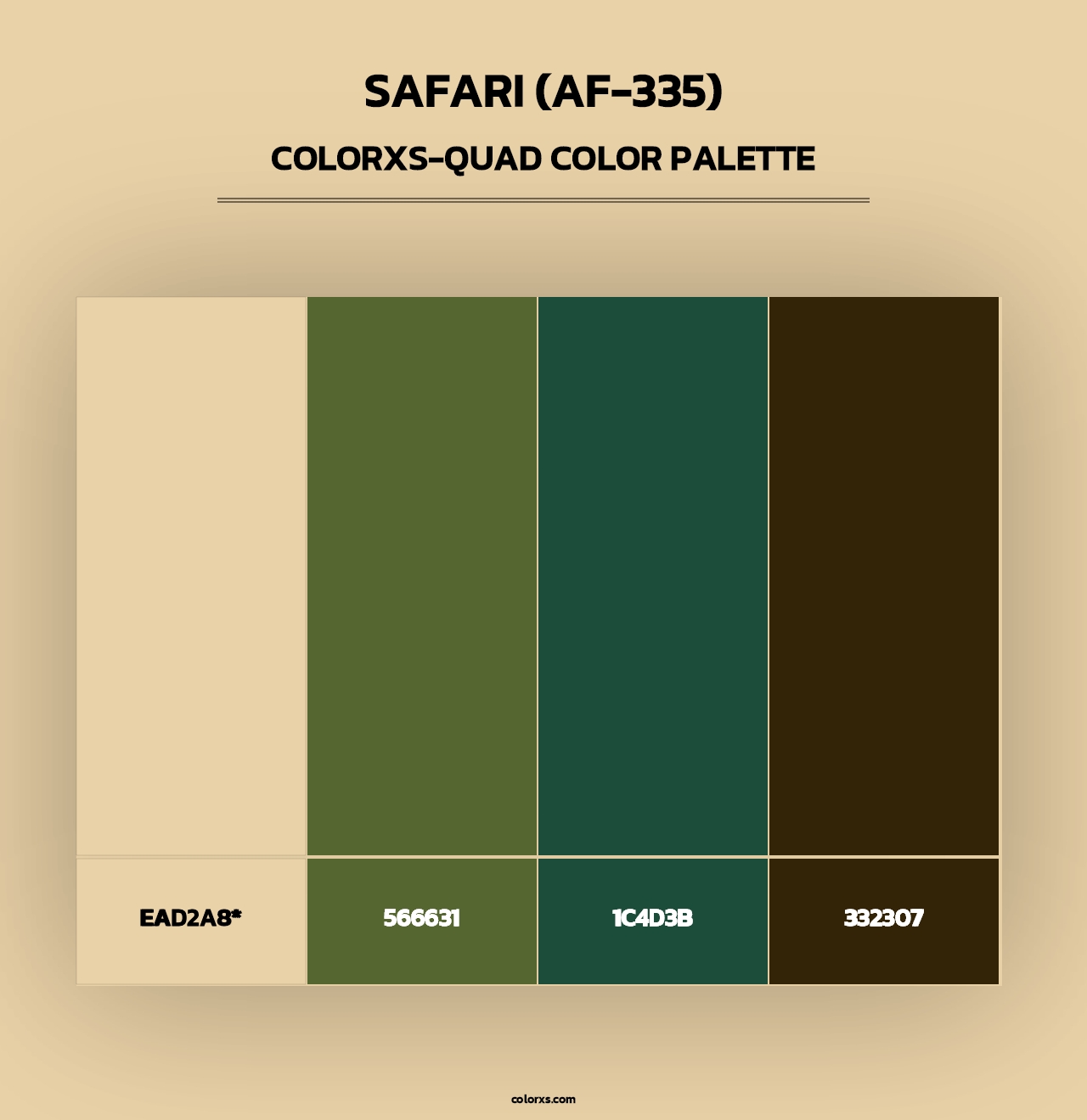 Safari (AF-335) - Colorxs Quad Palette