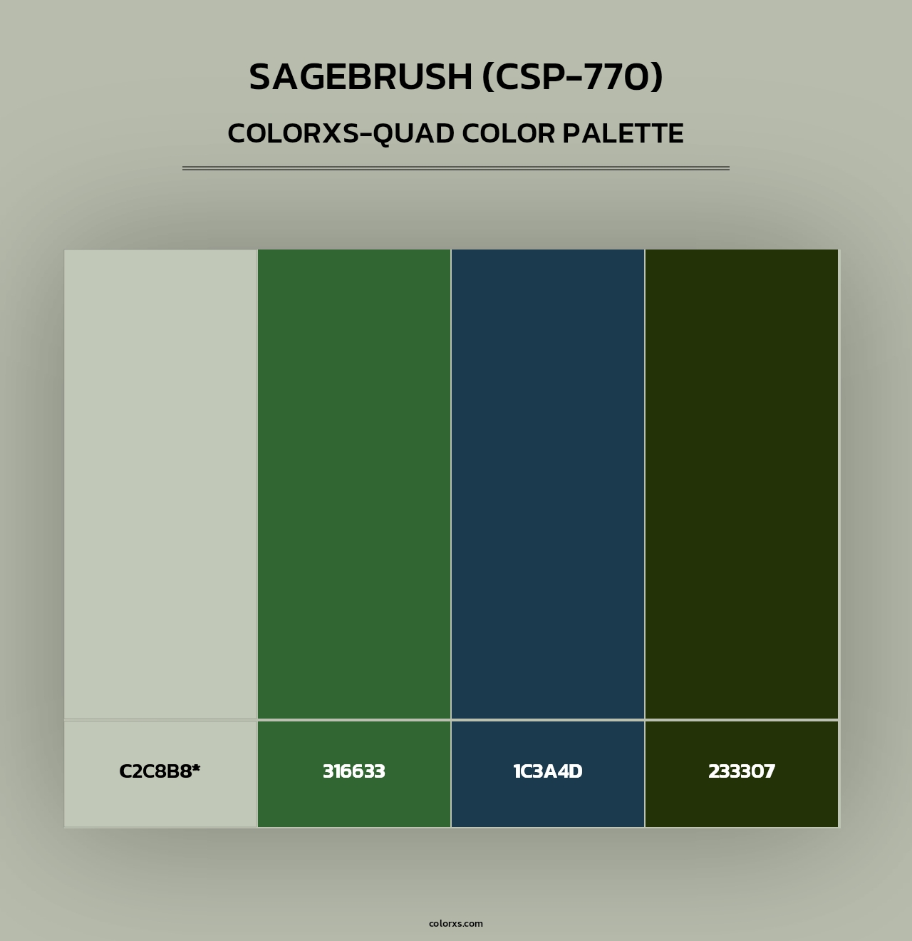 Sagebrush (CSP-770) - Colorxs Quad Palette