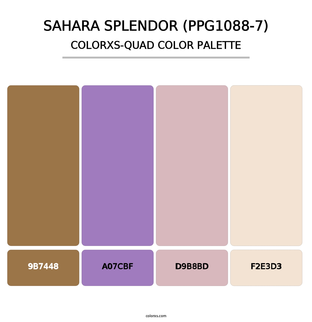 Sahara Splendor (PPG1088-7) - Colorxs Quad Palette