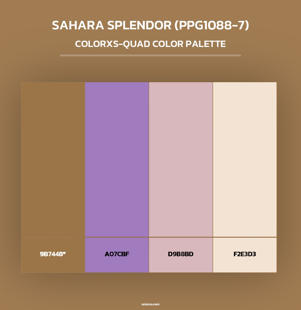 Sahara Splendor (PPG1088-7) - Colorxs Quad Palette