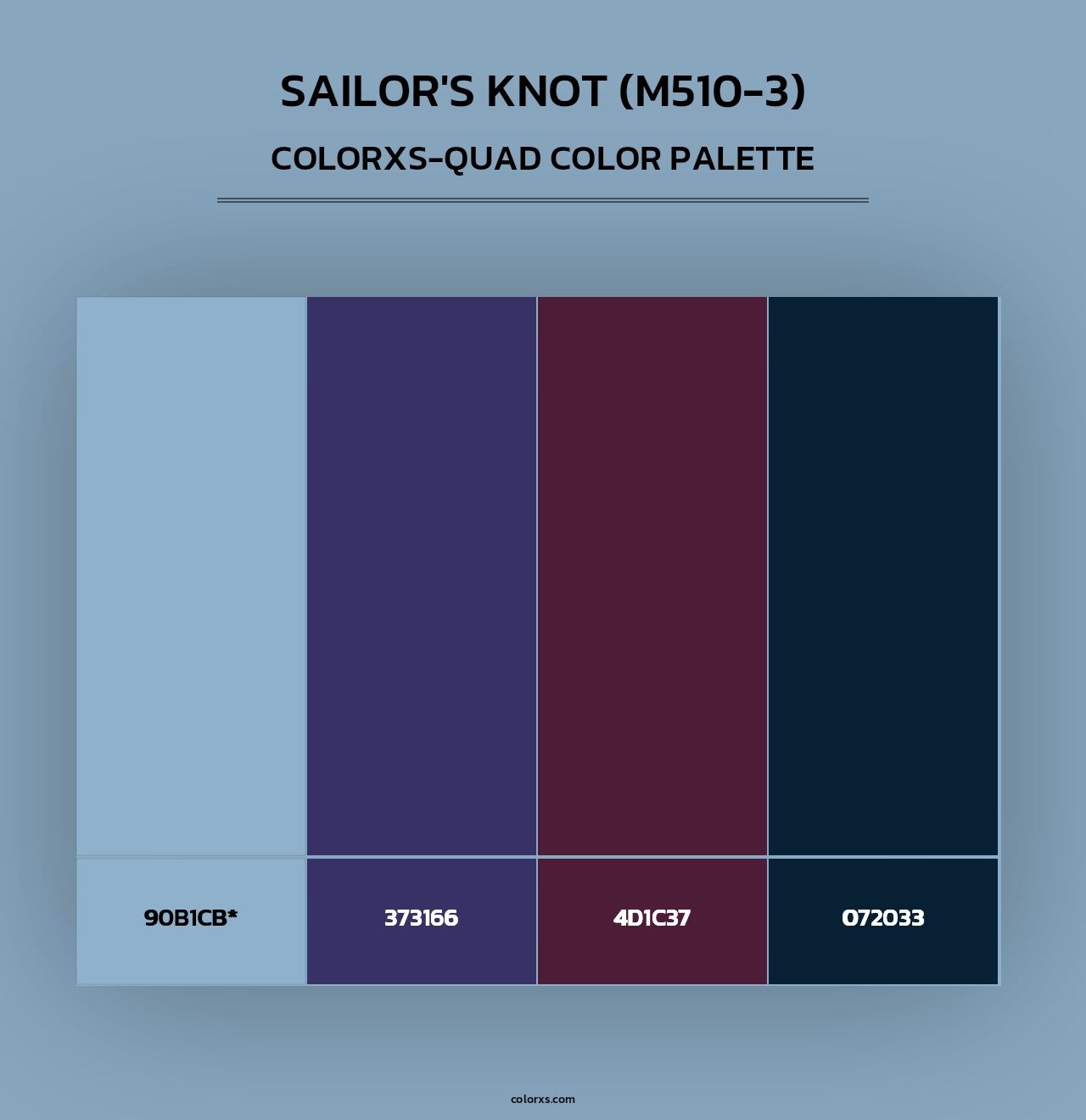 Sailor'S Knot (M510-3) - Colorxs Quad Palette