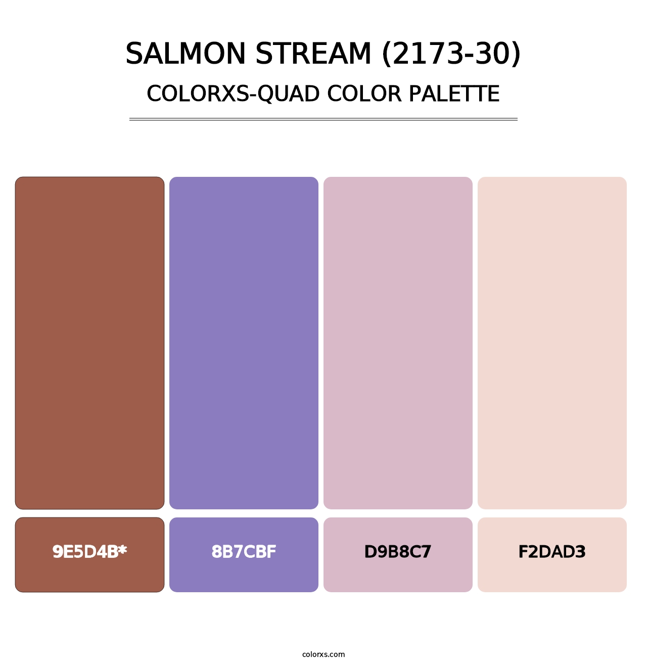 Salmon Stream (2173-30) - Colorxs Quad Palette