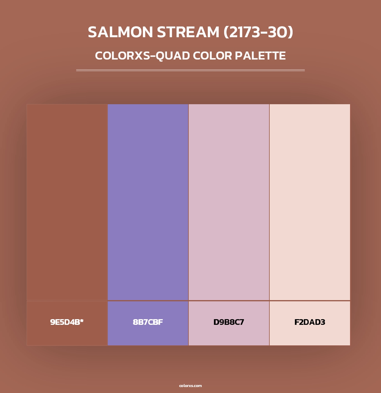 Salmon Stream (2173-30) - Colorxs Quad Palette