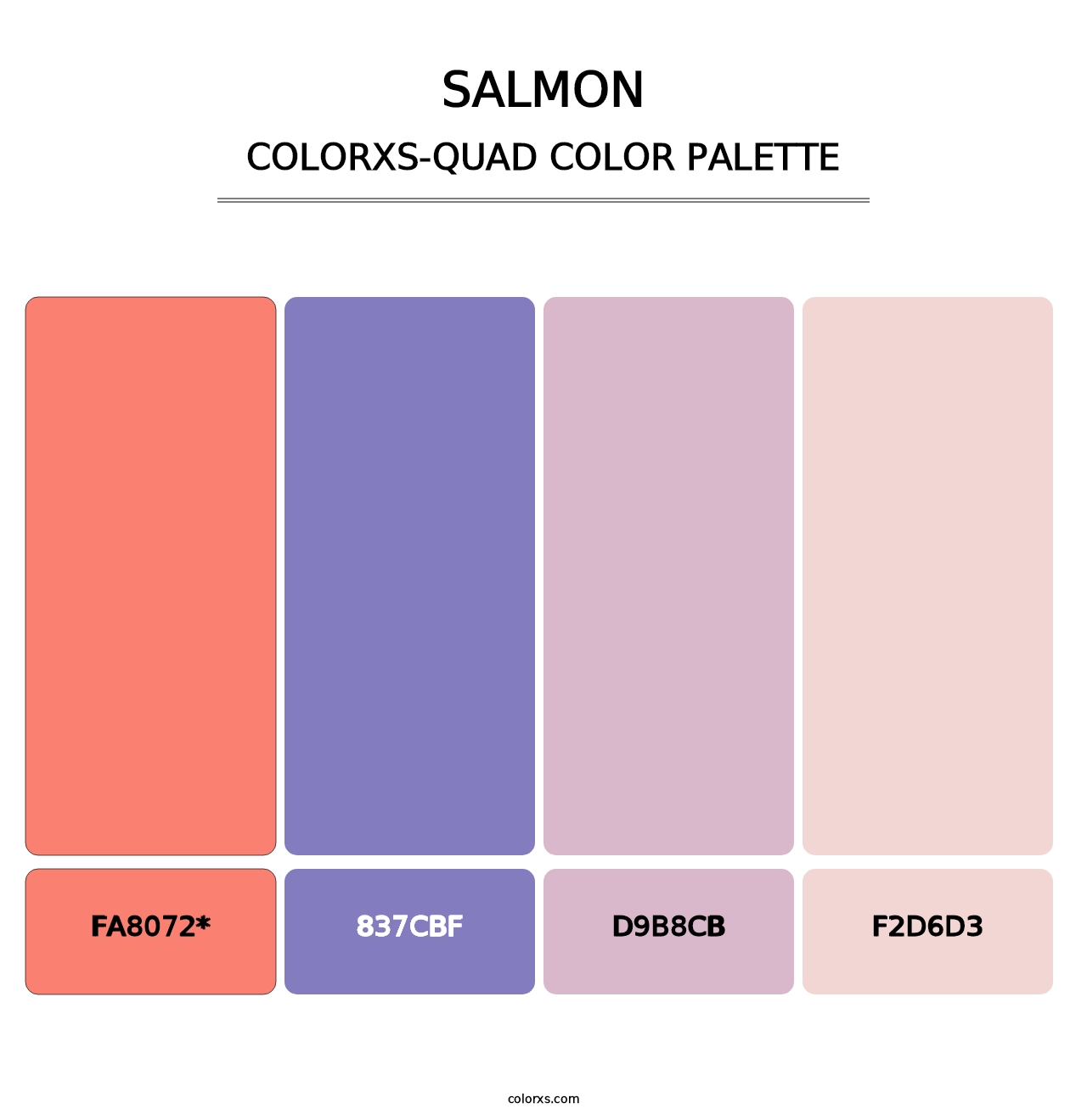 Salmon - Colorxs Quad Palette
