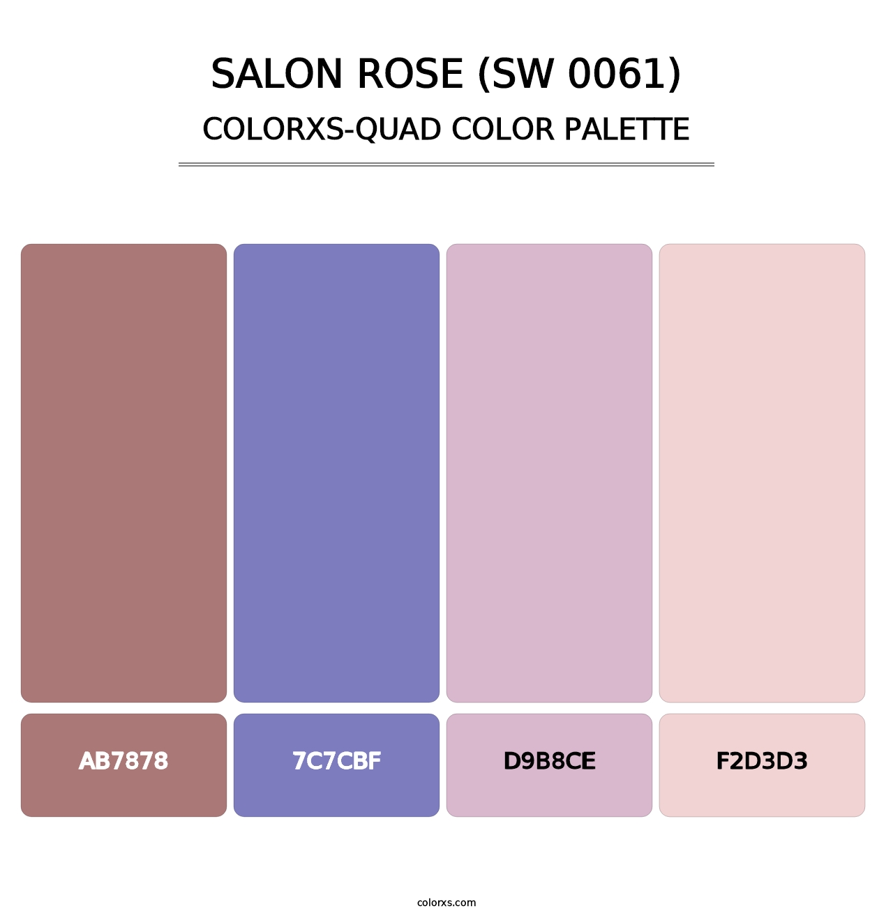 Salon Rose (SW 0061) - Colorxs Quad Palette