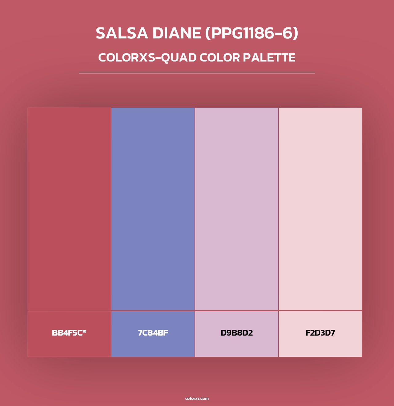 Salsa Diane (PPG1186-6) - Colorxs Quad Palette