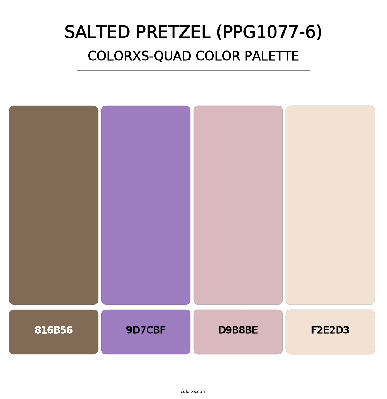 Salted Pretzel (PPG1077-6) - Colorxs Quad Palette