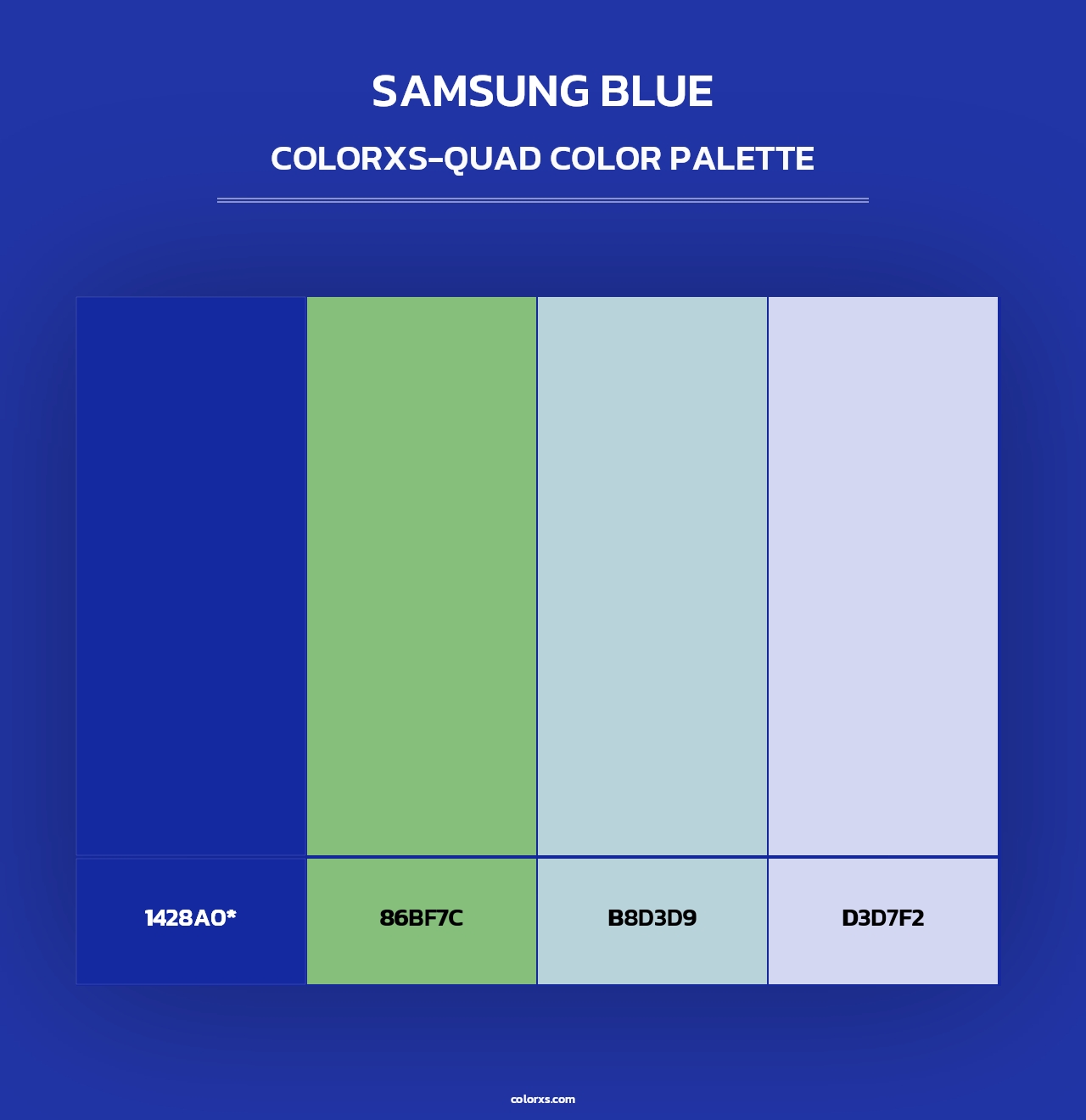 Samsung Blue - Colorxs Quad Palette