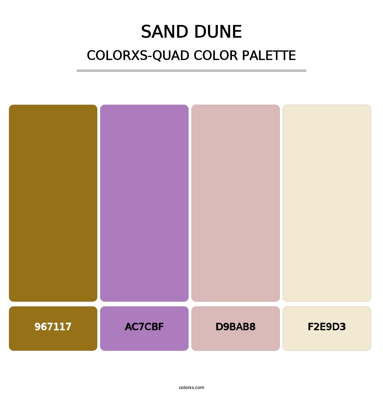Sand Dune - Colorxs Quad Palette