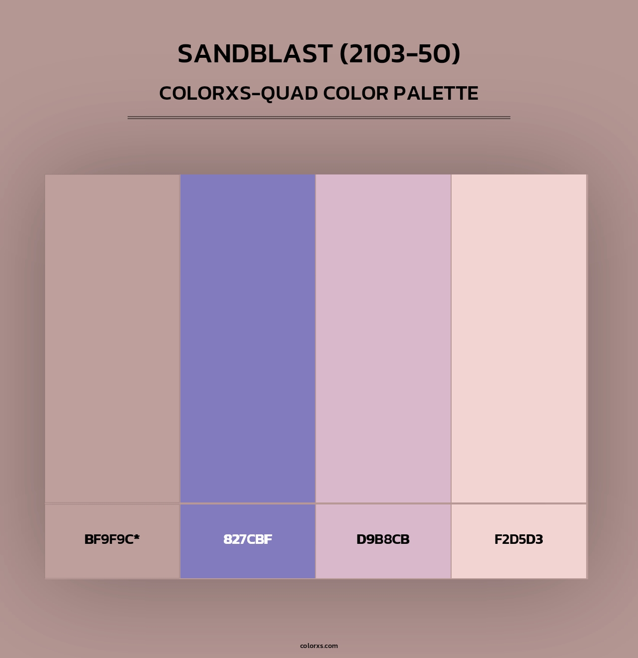 Sandblast (2103-50) - Colorxs Quad Palette