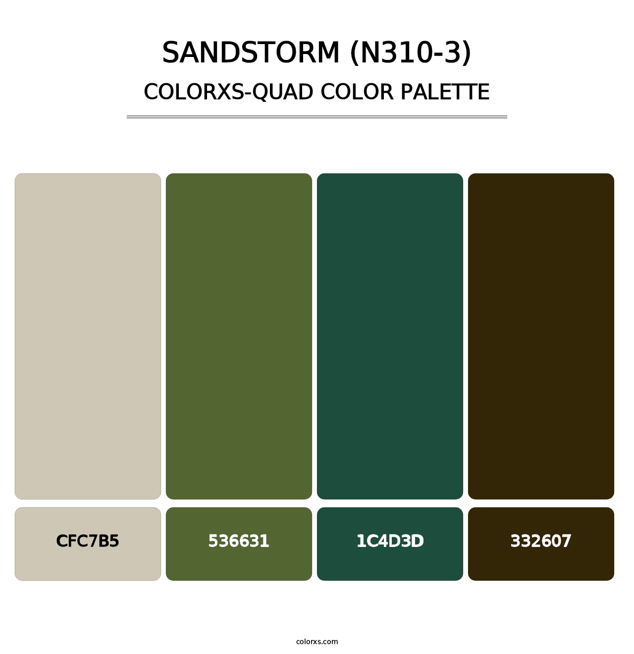Sandstorm (N310-3) - Colorxs Quad Palette