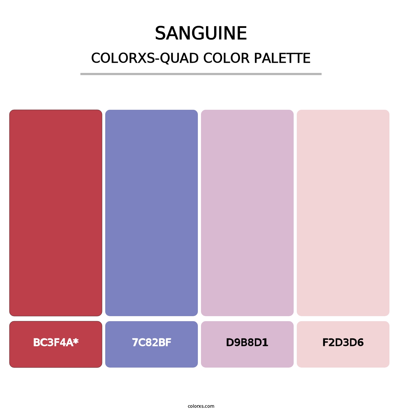 Sanguine - Colorxs Quad Palette