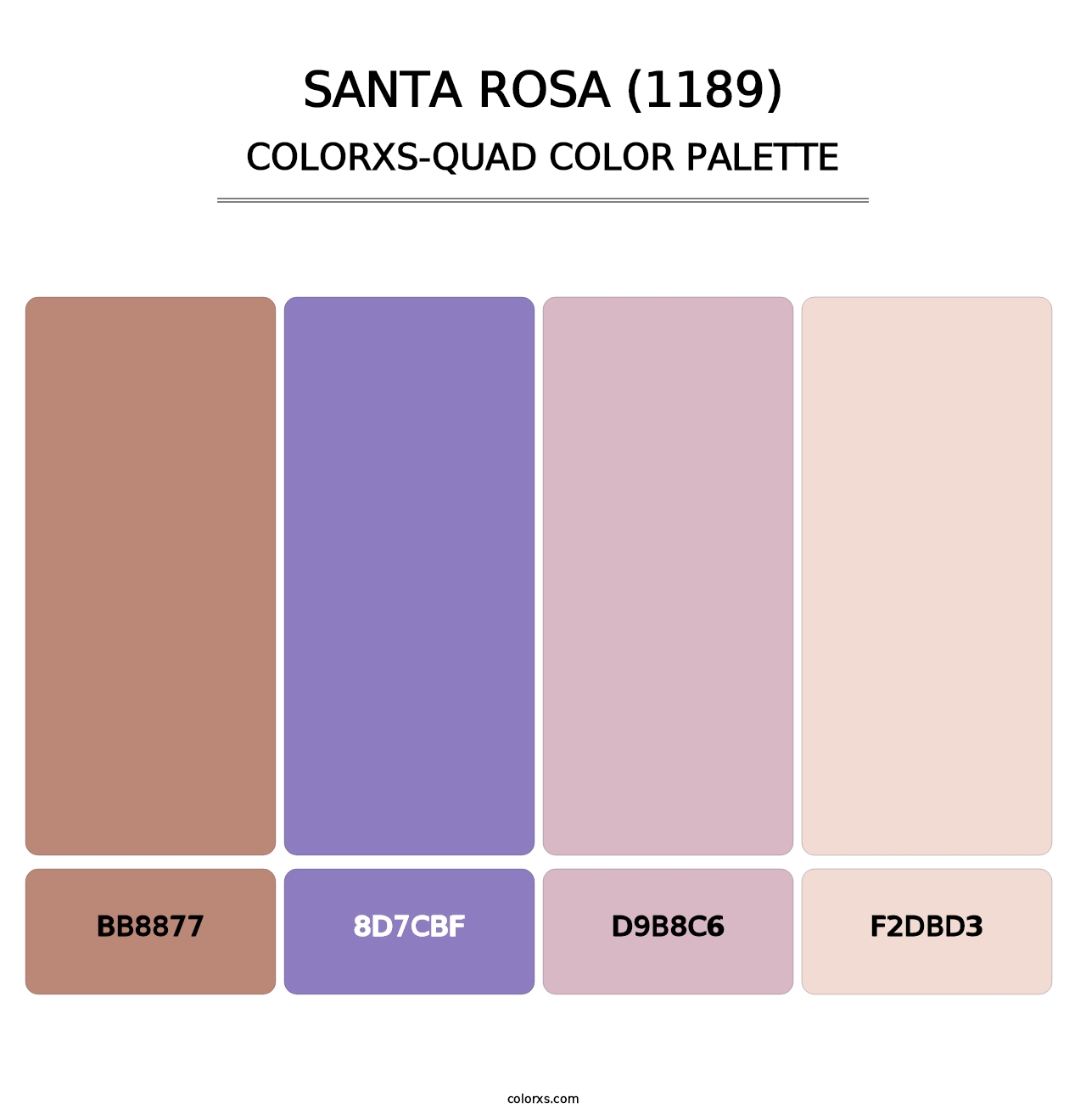 Santa Rosa (1189) - Colorxs Quad Palette