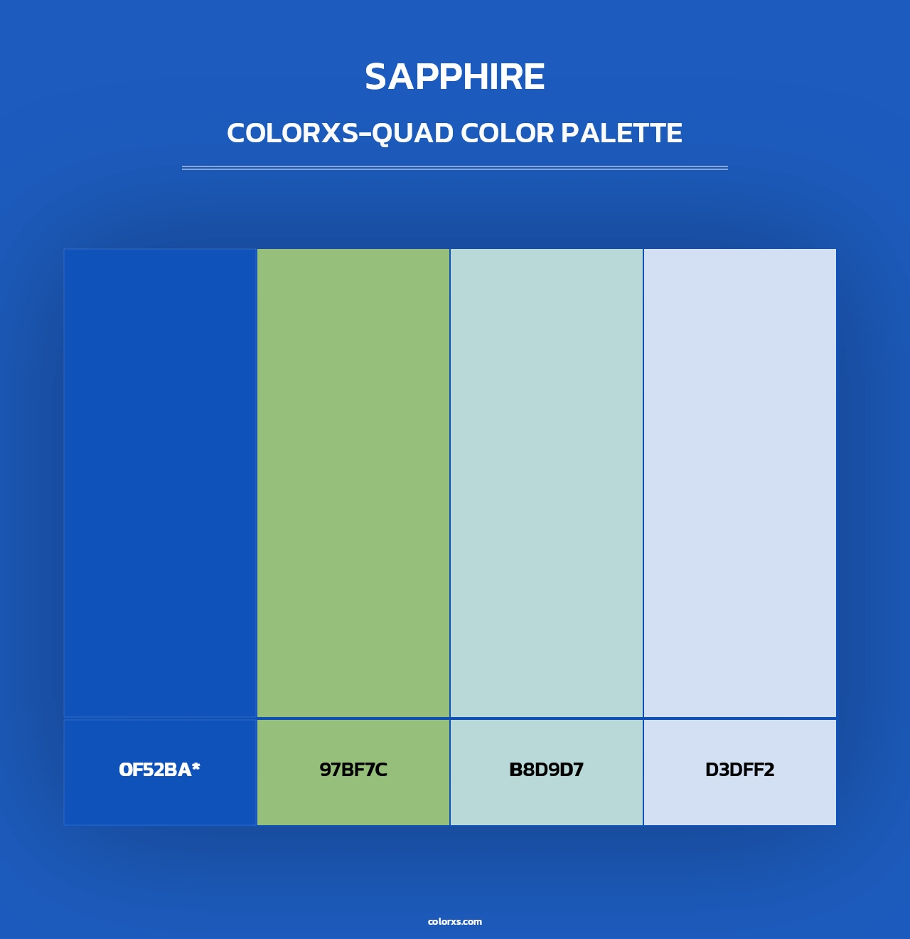 Sapphire - Colorxs Quad Palette