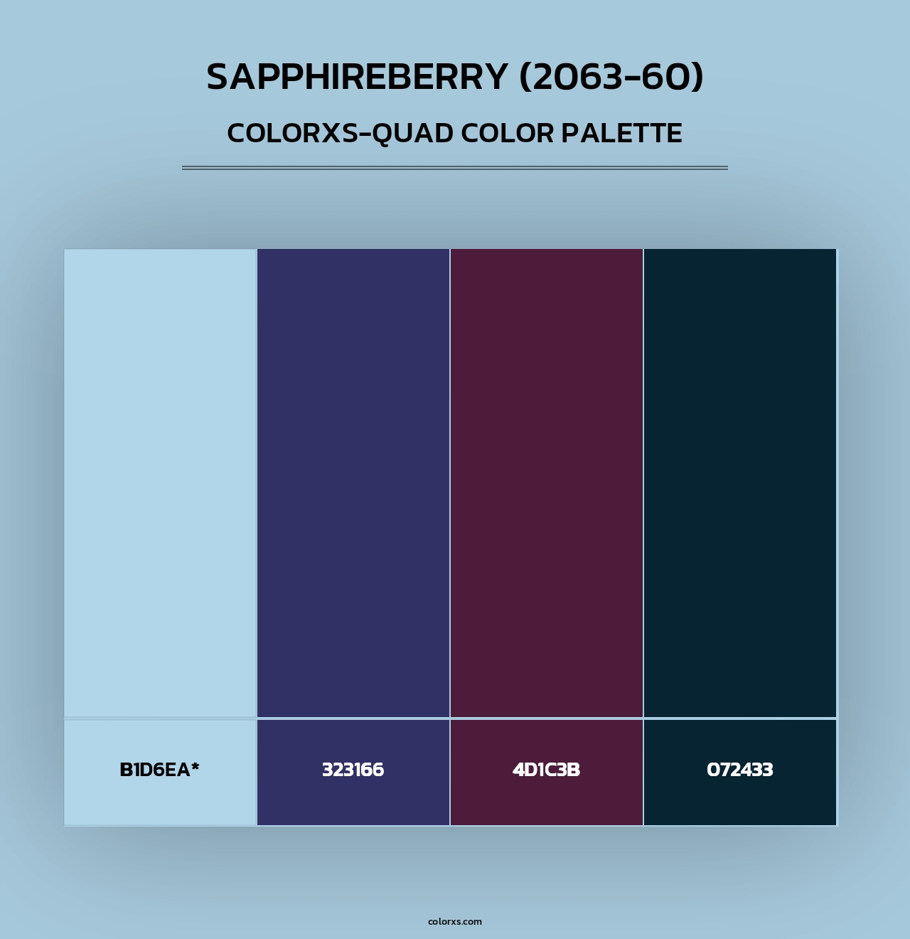 Sapphireberry (2063-60) - Colorxs Quad Palette