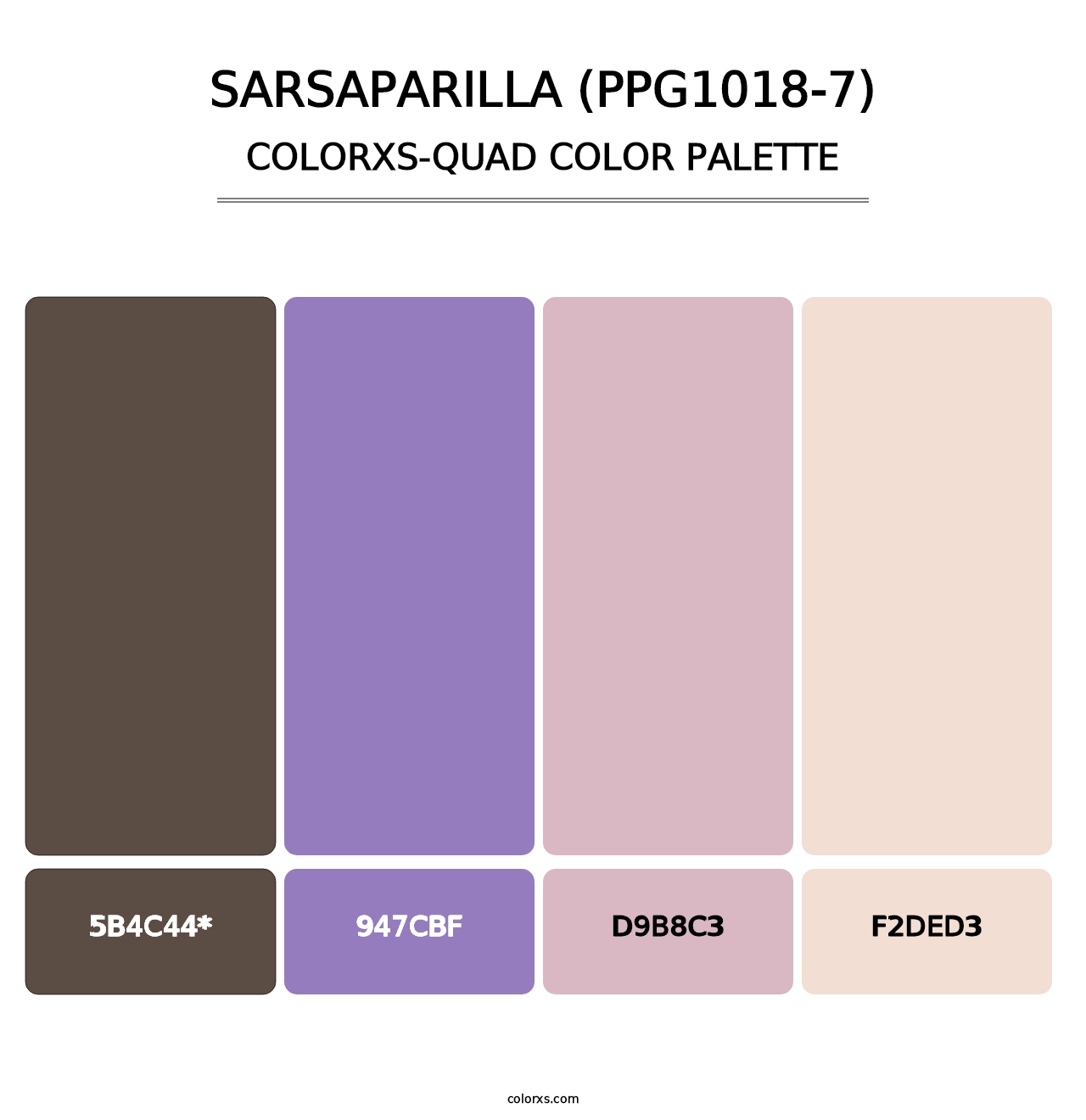 Sarsaparilla (PPG1018-7) - Colorxs Quad Palette