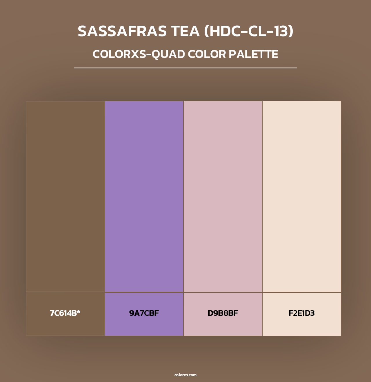 Sassafras Tea (HDC-CL-13) - Colorxs Quad Palette