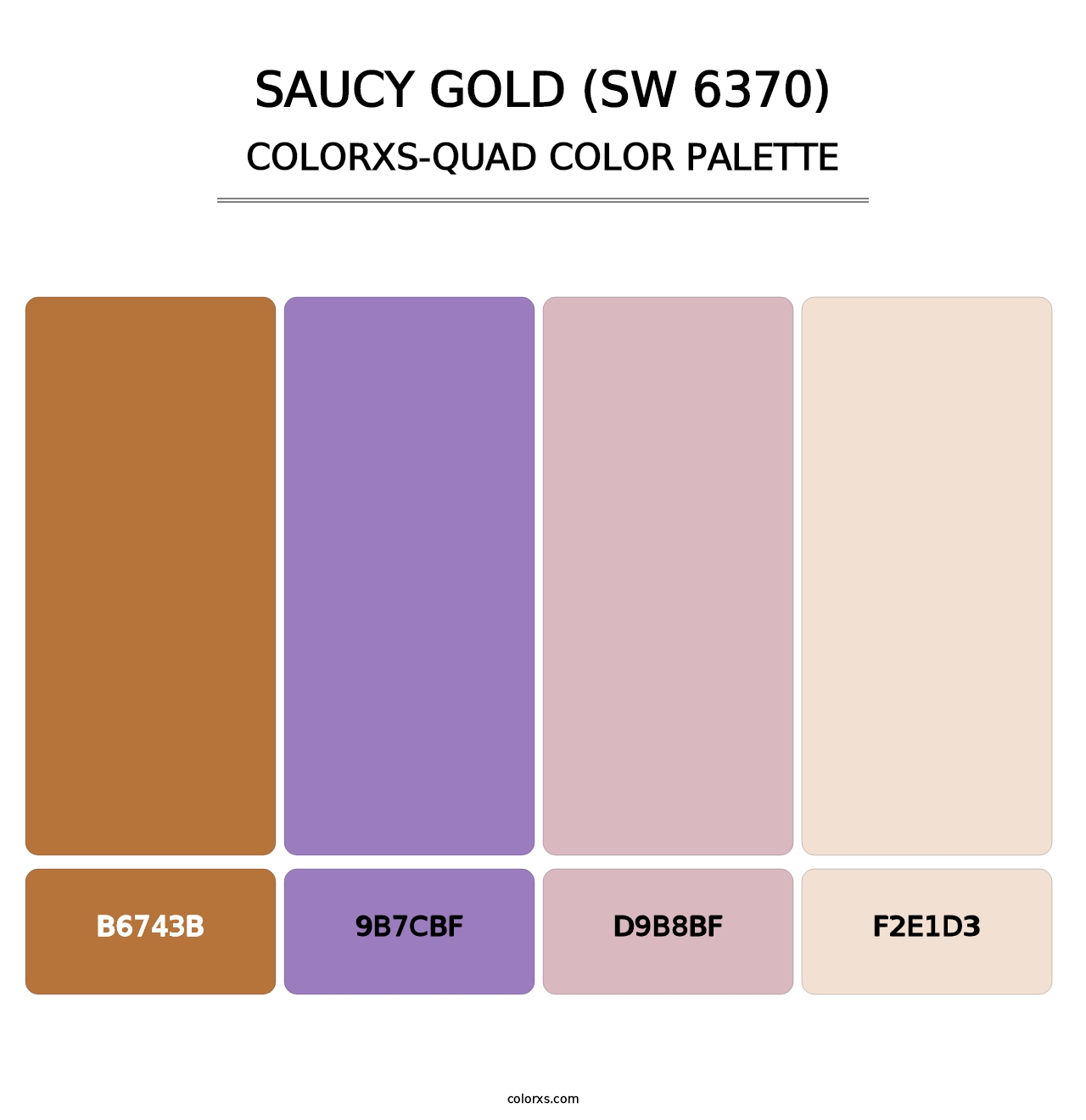 Saucy Gold (SW 6370) - Colorxs Quad Palette