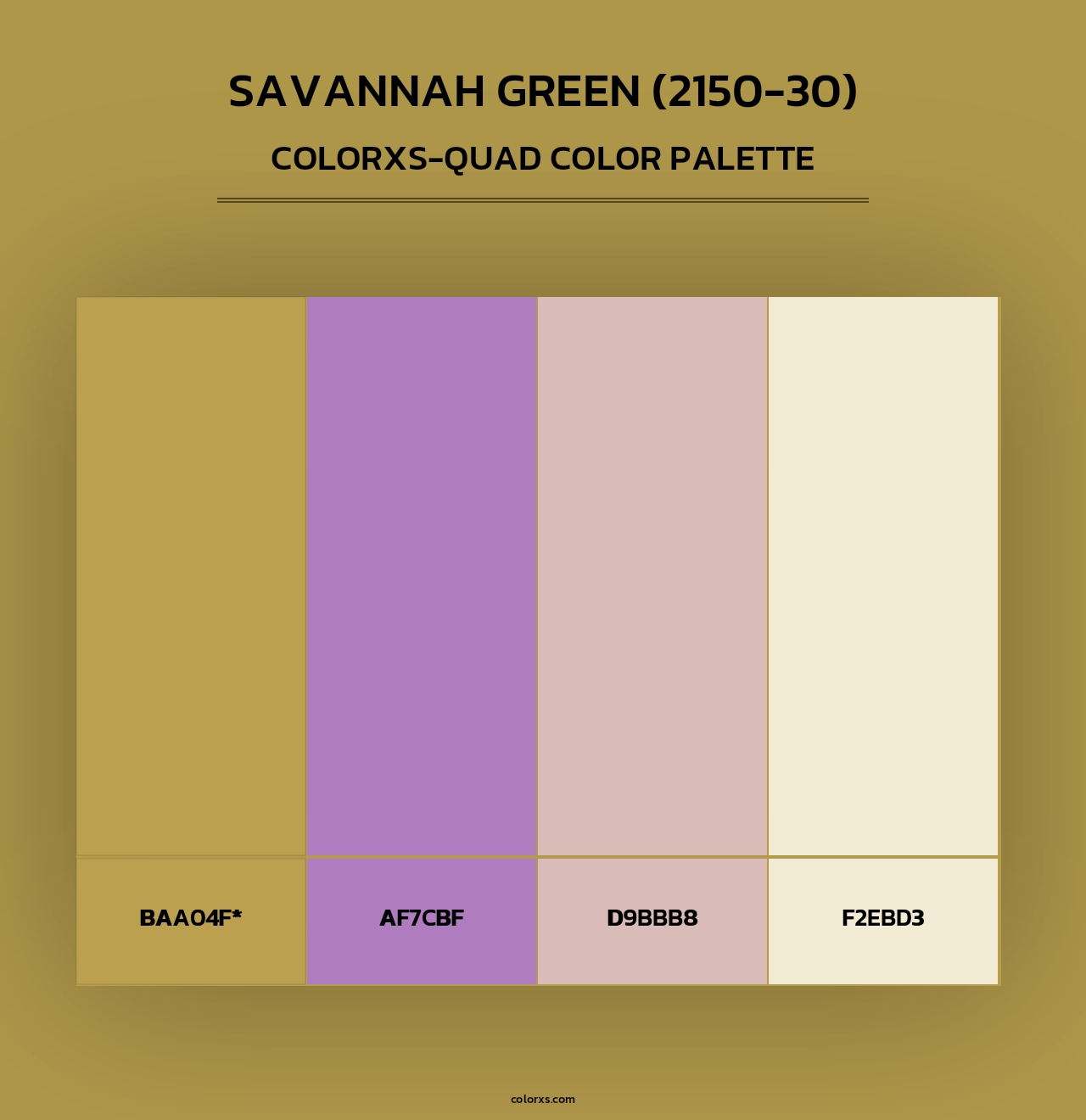 Savannah Green (2150-30) - Colorxs Quad Palette