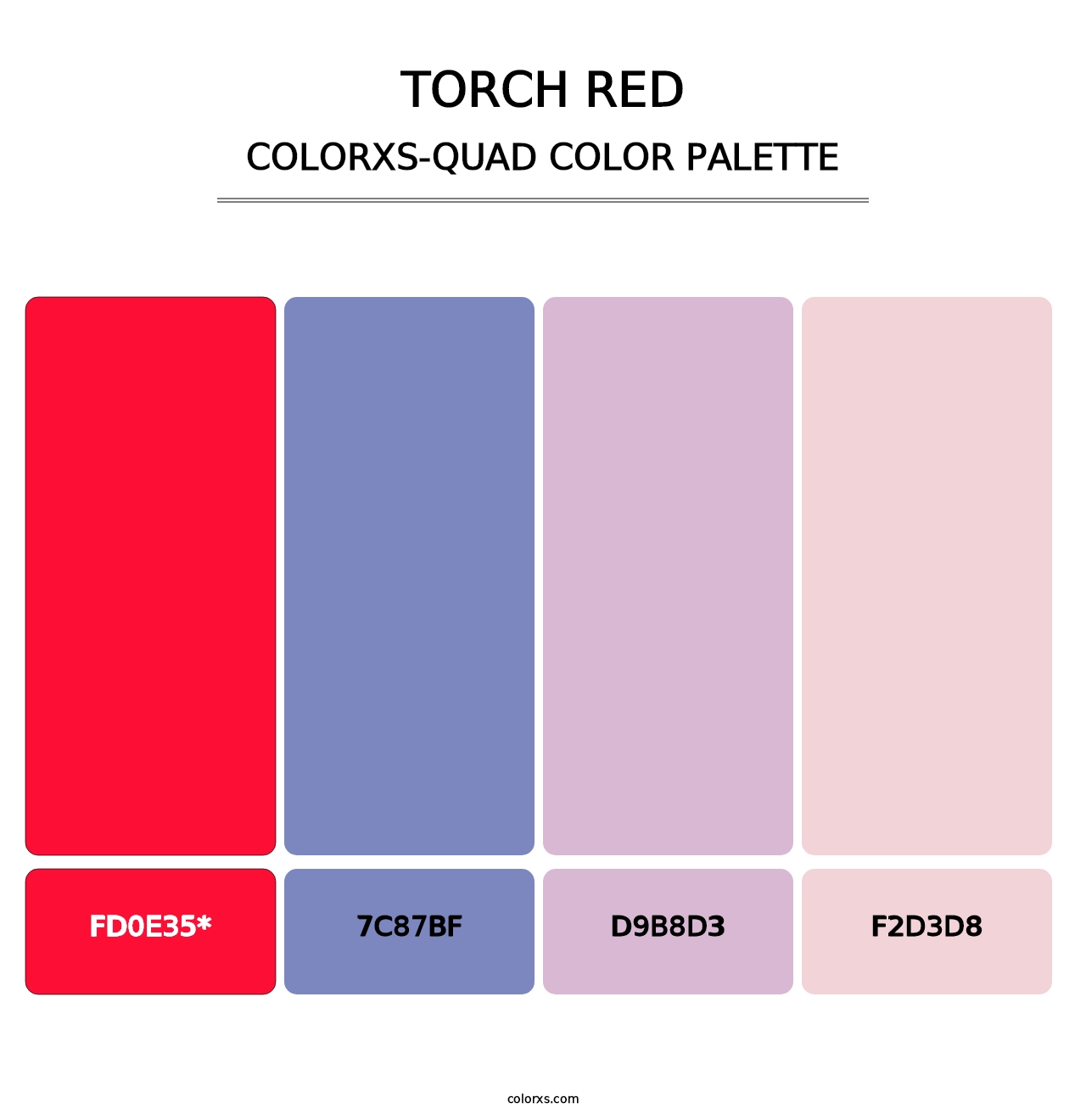 Torch Red - Colorxs Quad Palette