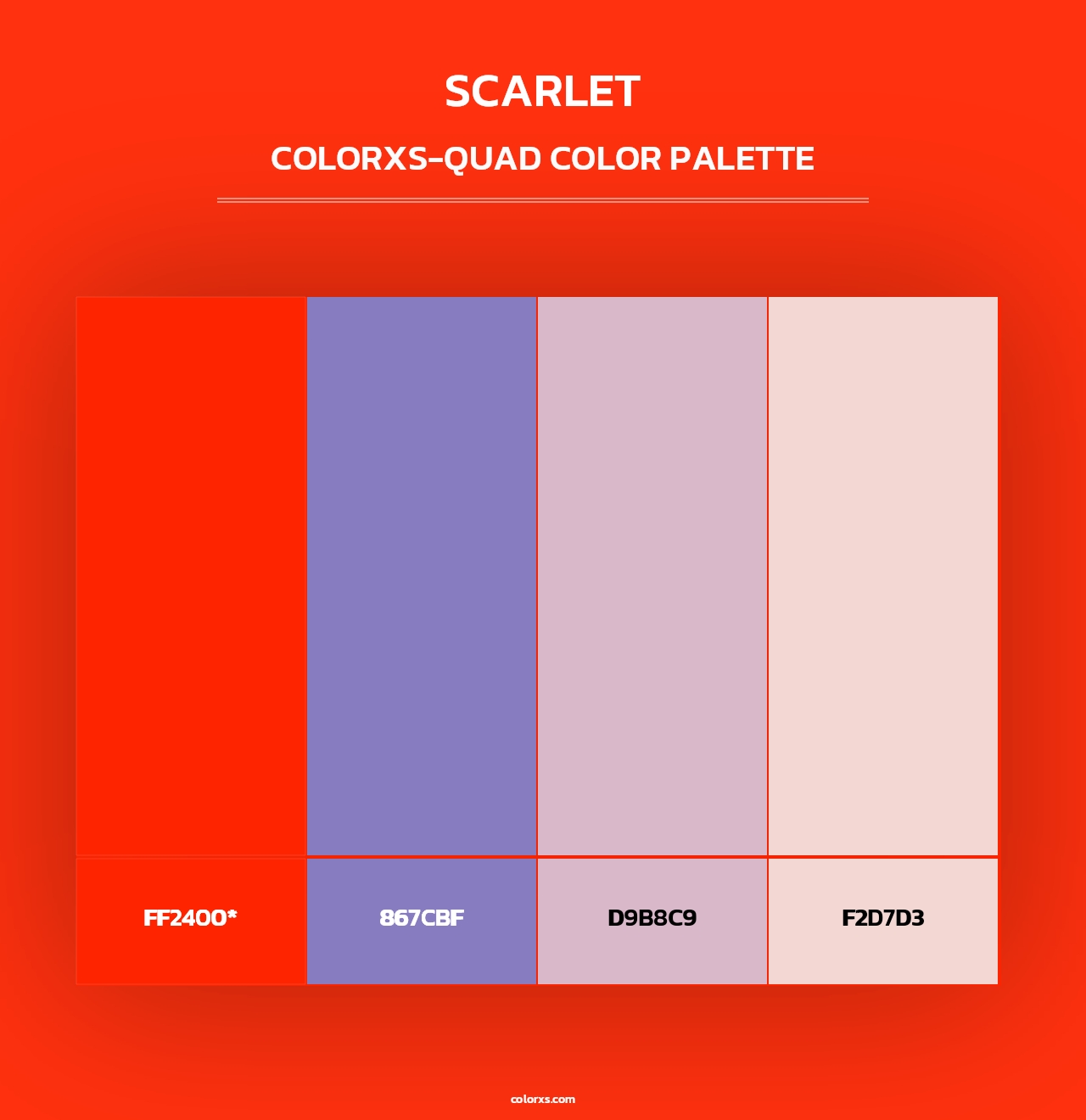 Scarlet - Colorxs Quad Palette