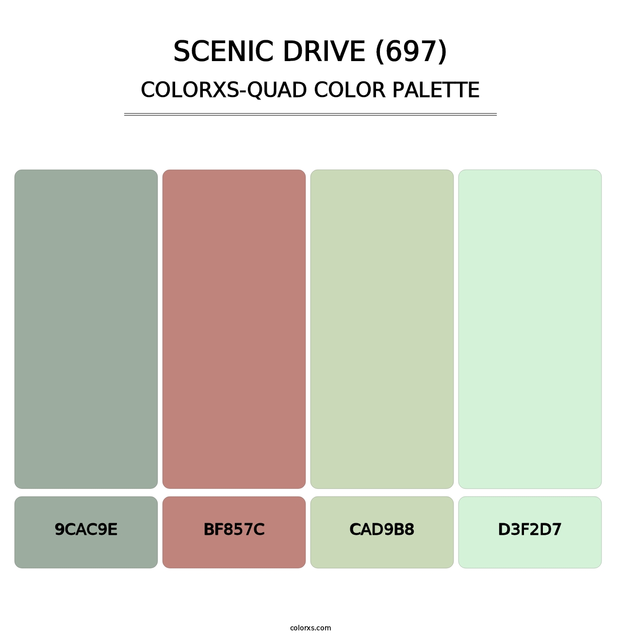 Scenic Drive (697) - Colorxs Quad Palette