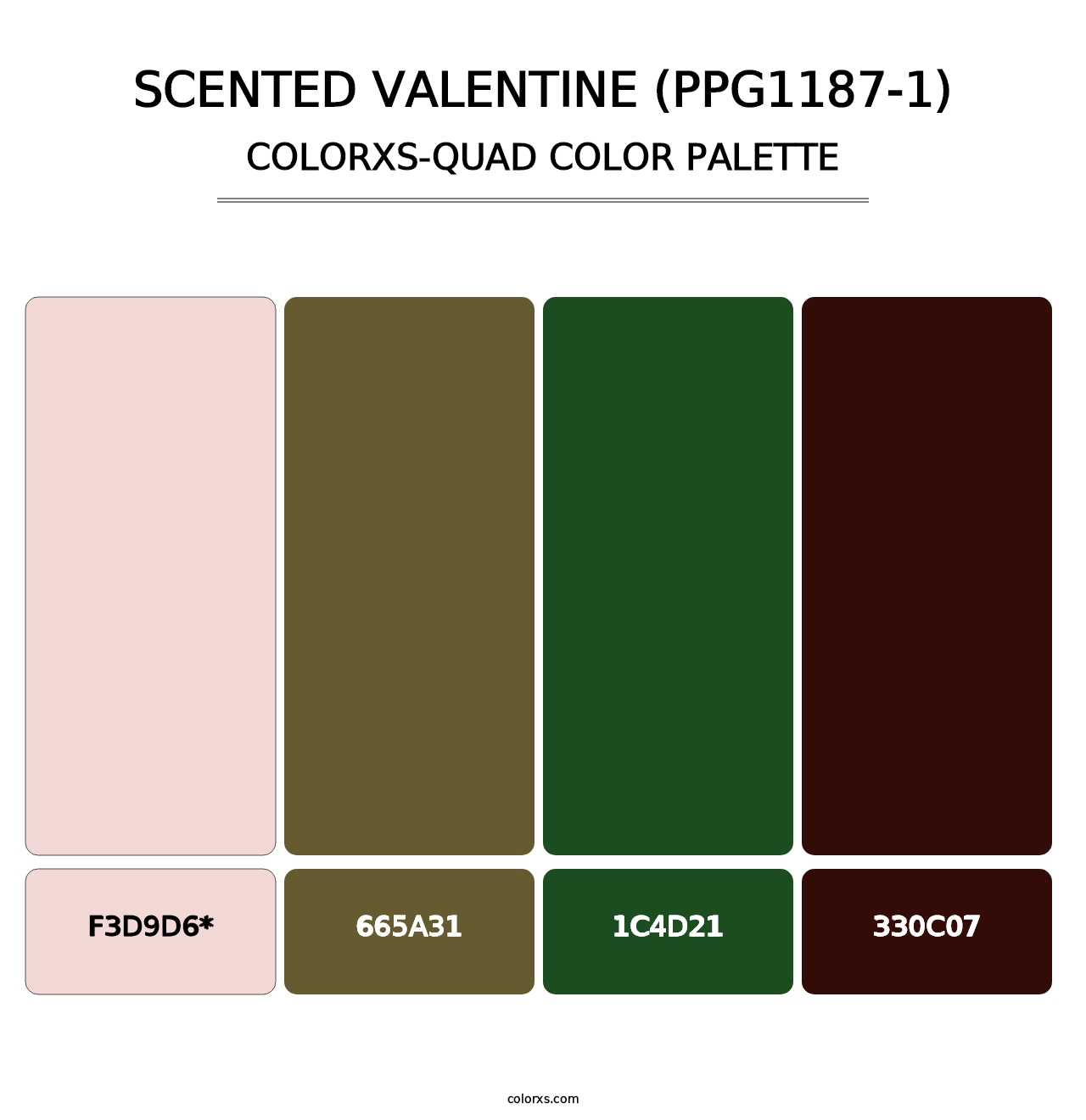 Scented Valentine (PPG1187-1) - Colorxs Quad Palette