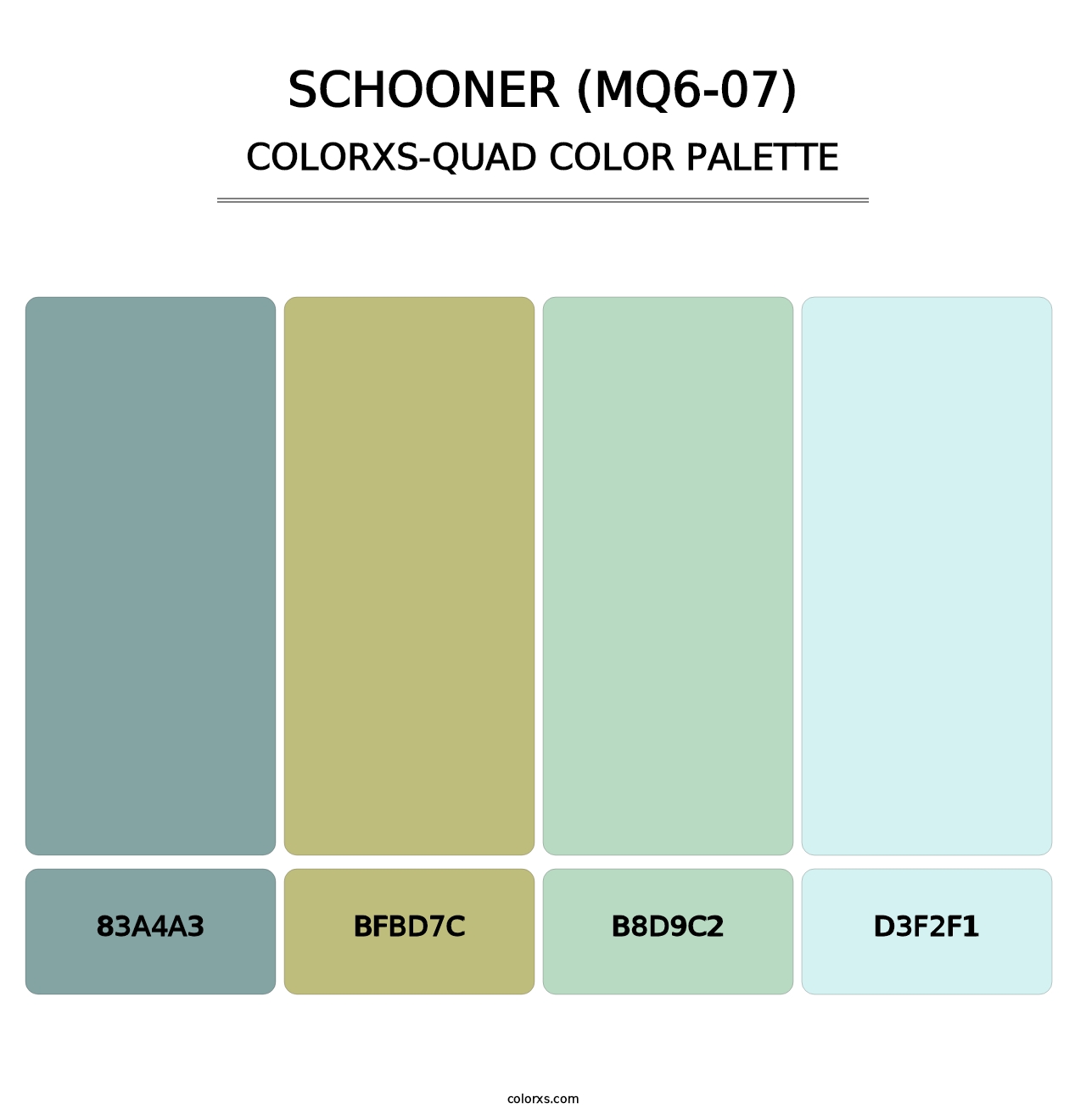 Schooner (MQ6-07) - Colorxs Quad Palette