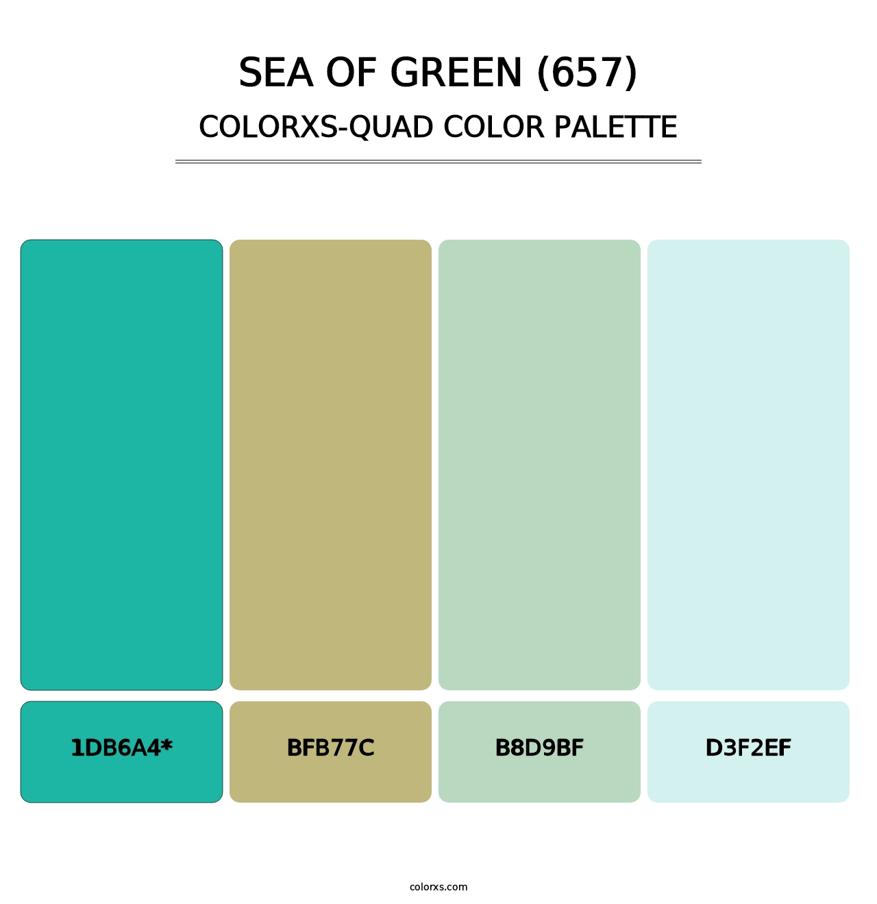Sea of Green (657) - Colorxs Quad Palette
