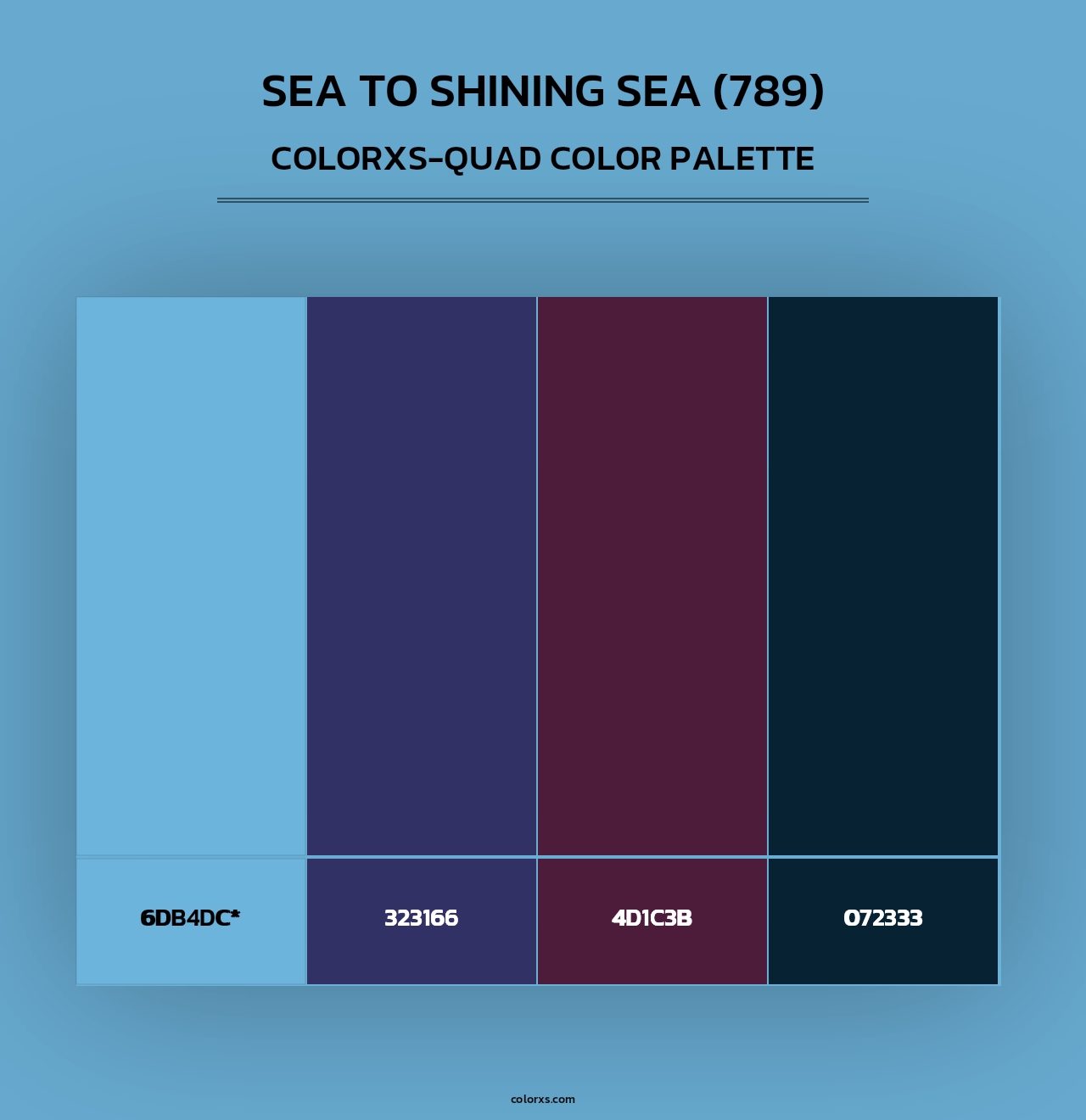 Sea to Shining Sea (789) - Colorxs Quad Palette