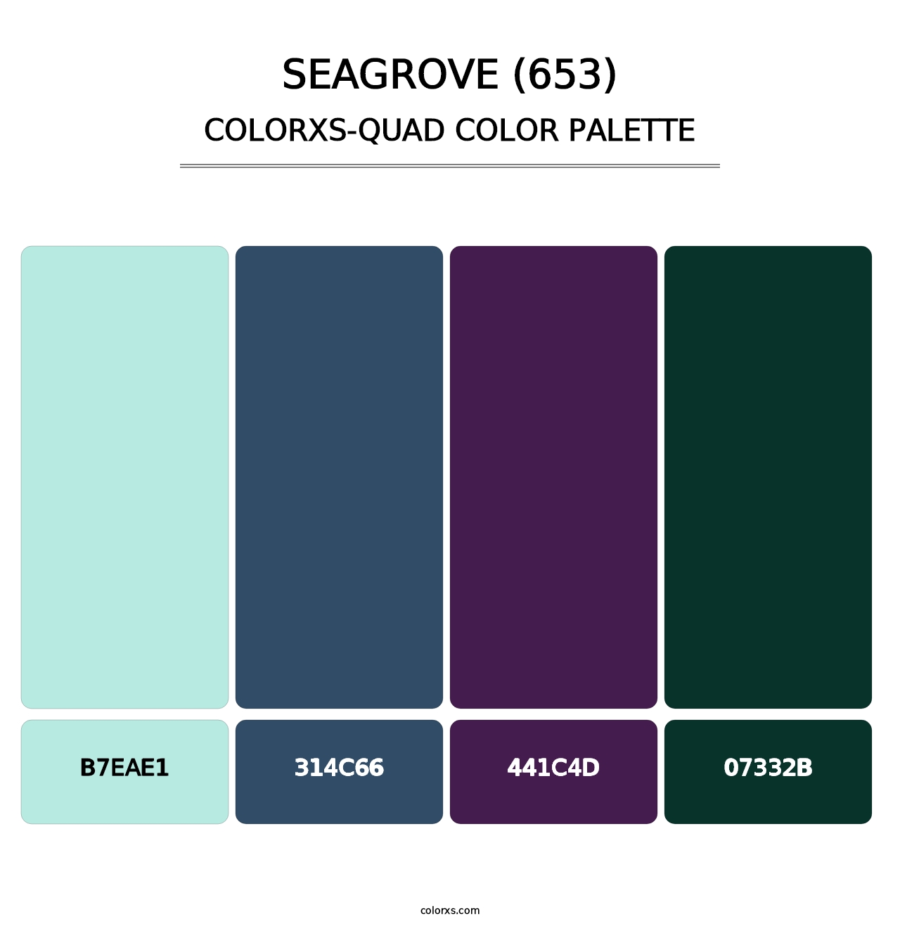 Seagrove (653) - Colorxs Quad Palette