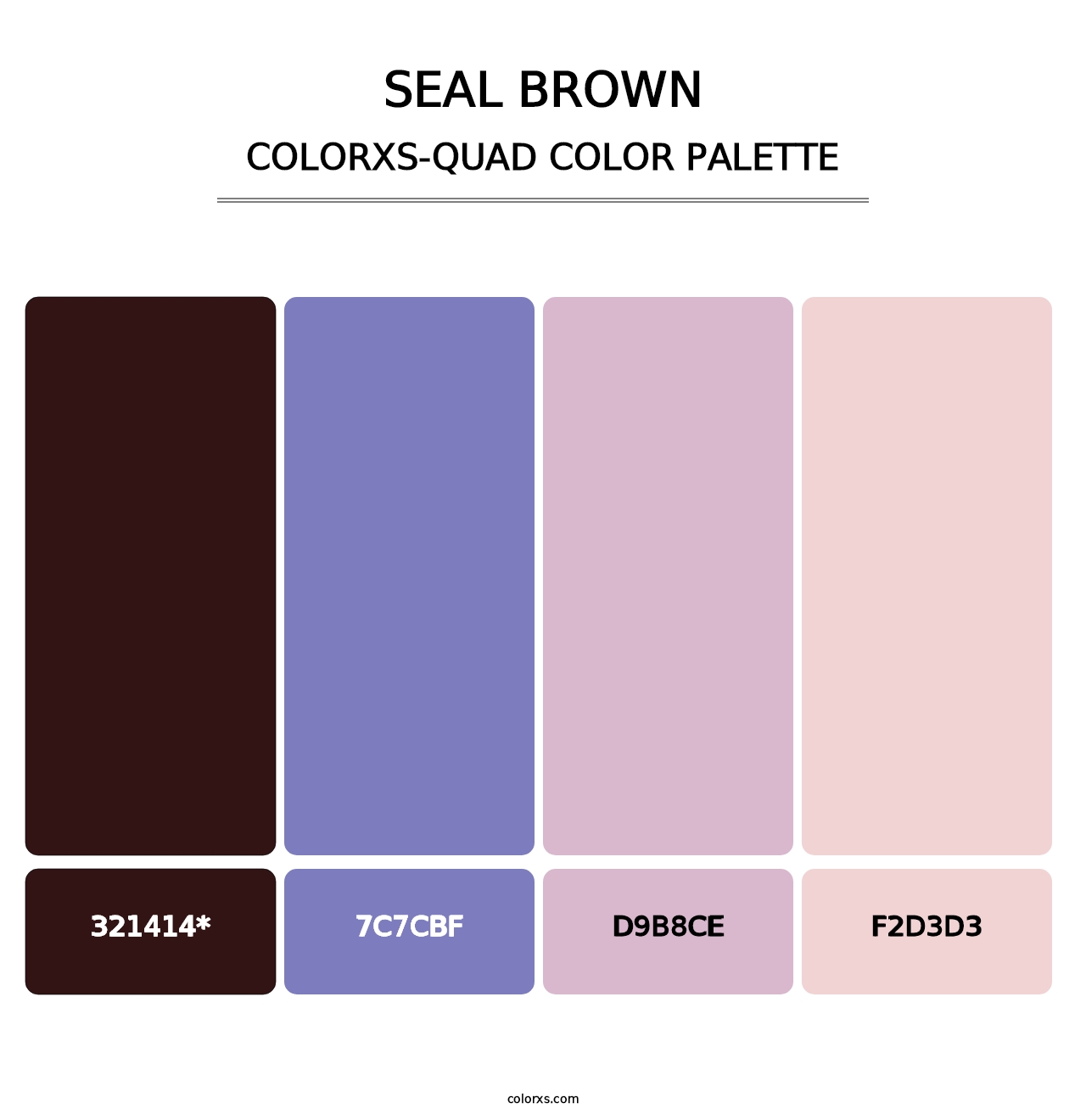Seal brown - Colorxs Quad Palette