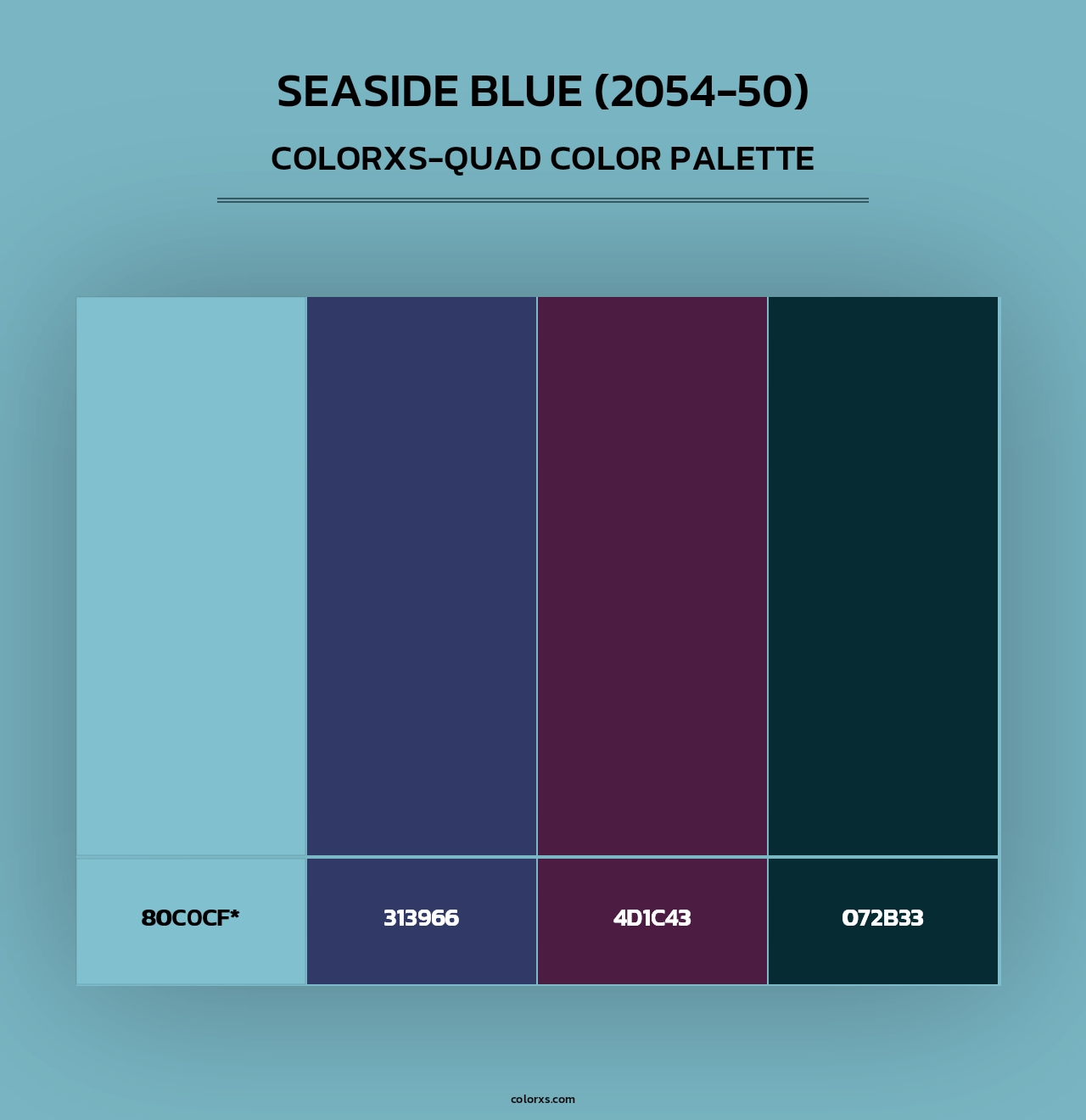 Seaside Blue (2054-50) - Colorxs Quad Palette