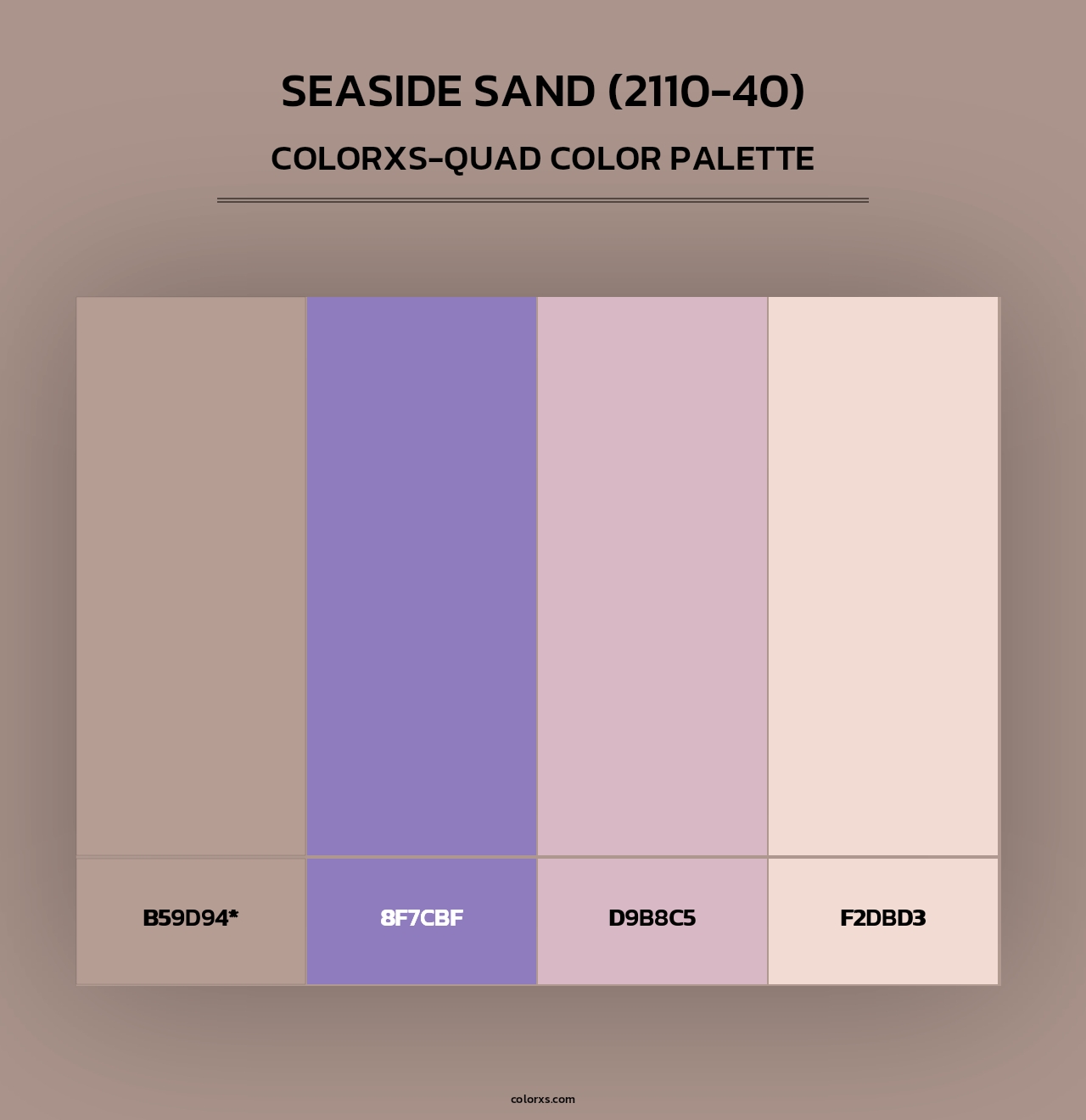 Seaside Sand (2110-40) - Colorxs Quad Palette