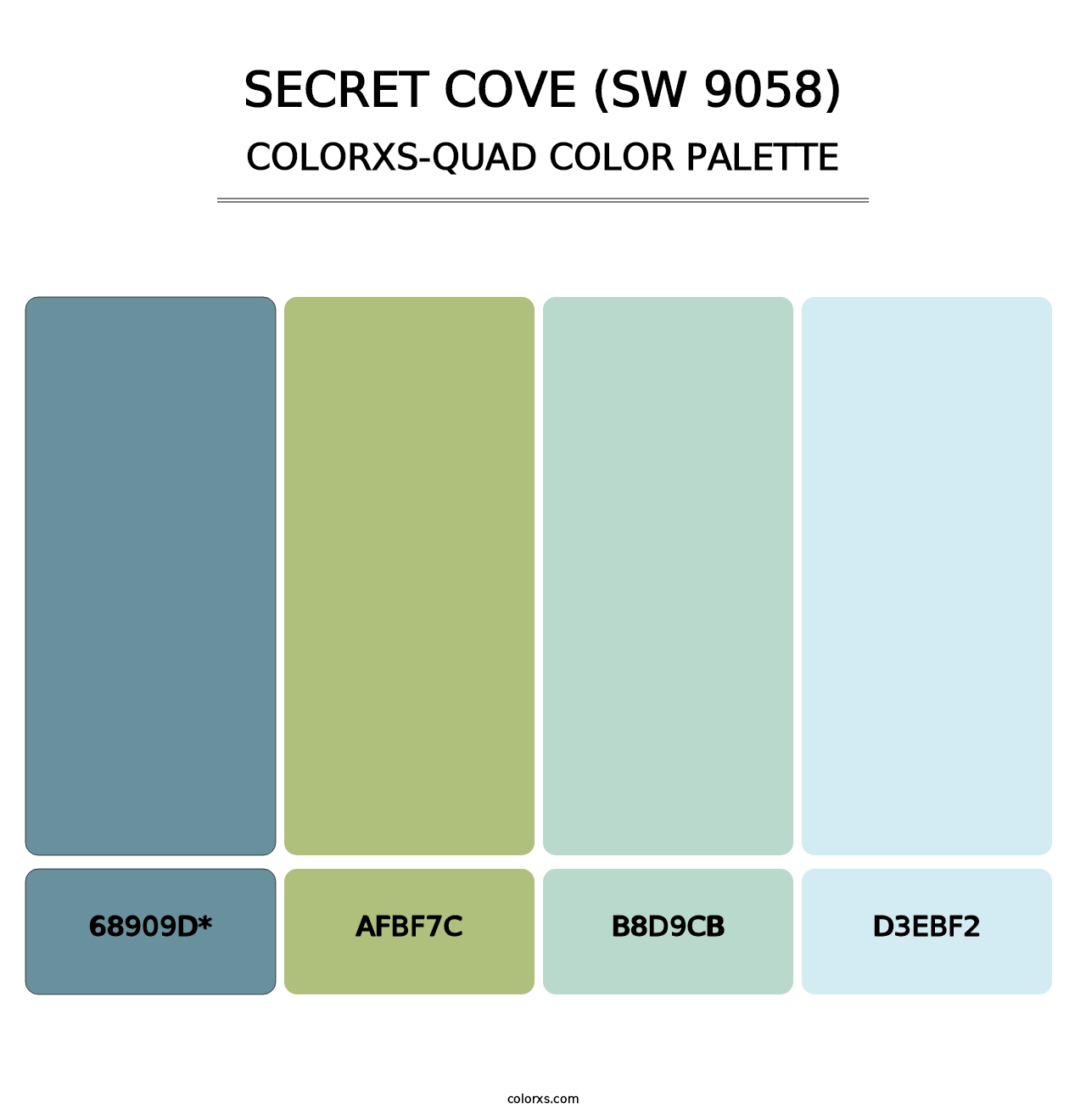 Secret Cove (SW 9058) - Colorxs Quad Palette