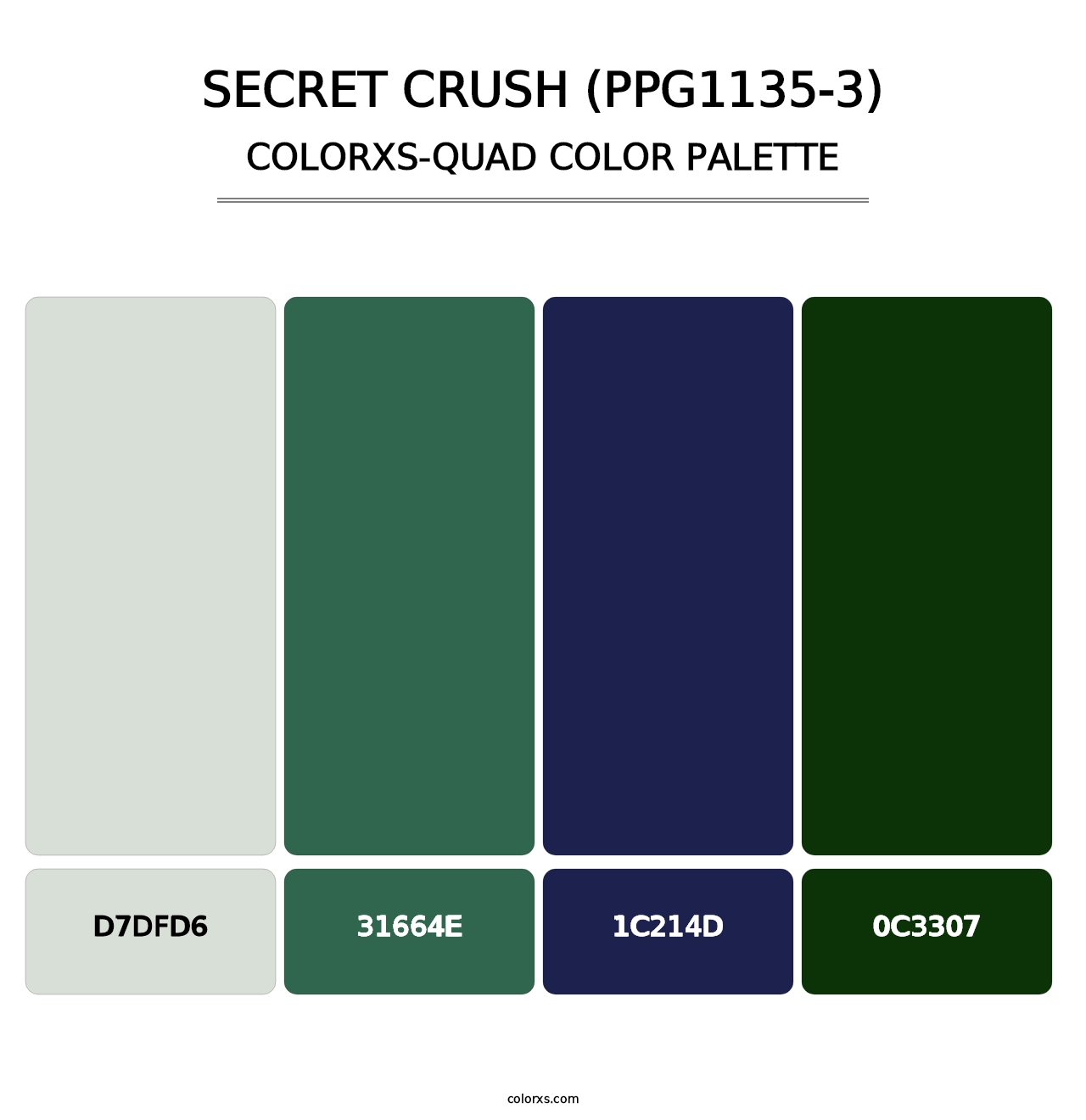 Secret Crush (PPG1135-3) - Colorxs Quad Palette